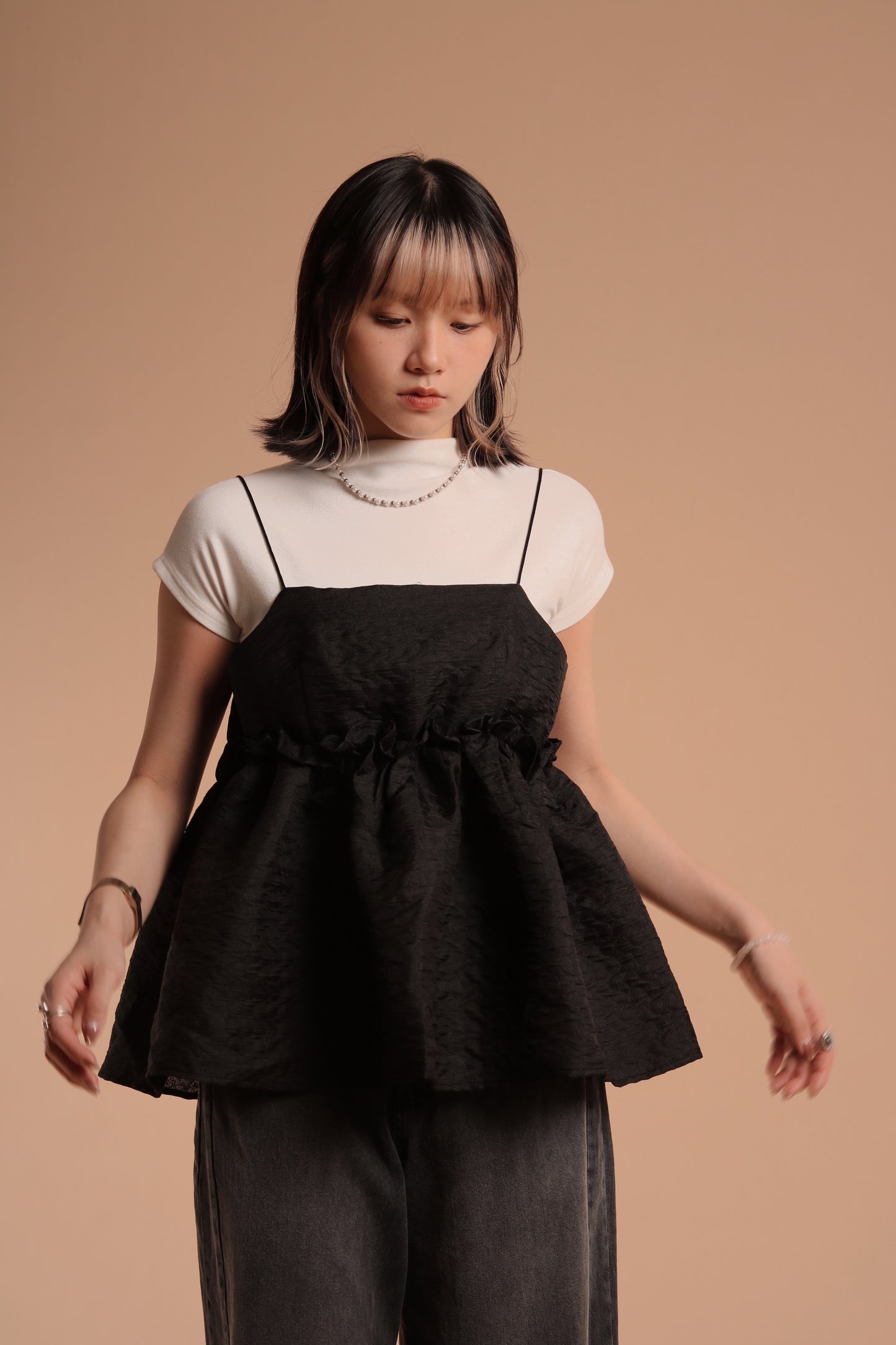 Cap Sleeve Tee (Ivory)