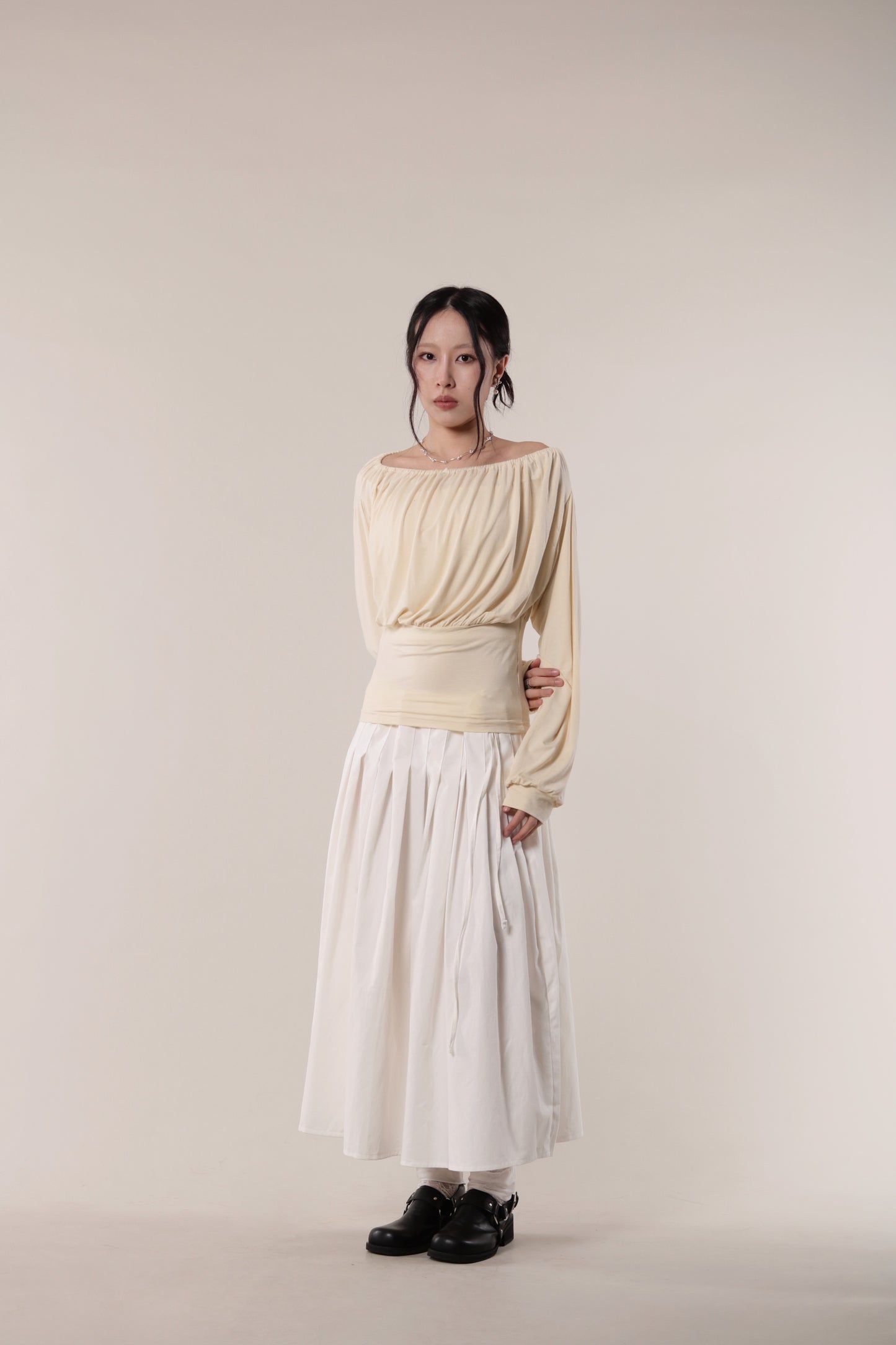 Luna Gathered Top (Yellow)