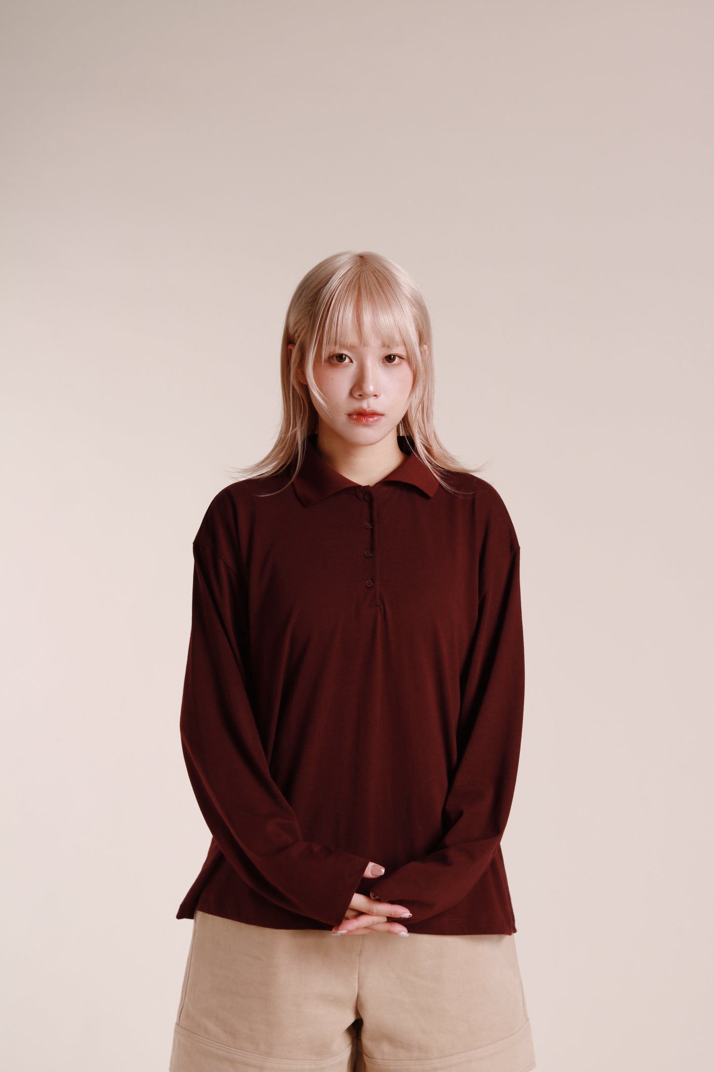 Autumn Polo Top (Wine)