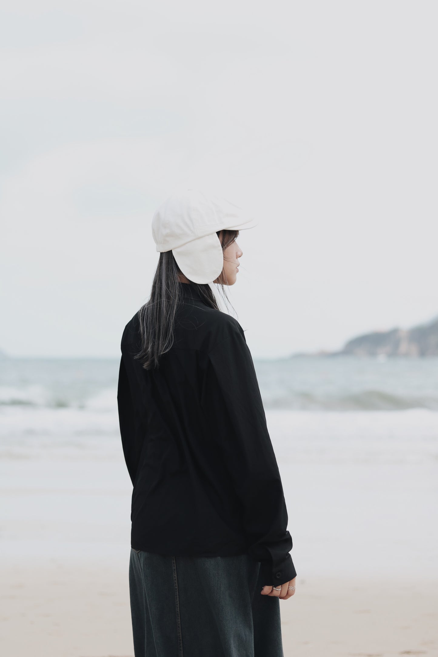 Snoopy Hat (Beige/Black/White)