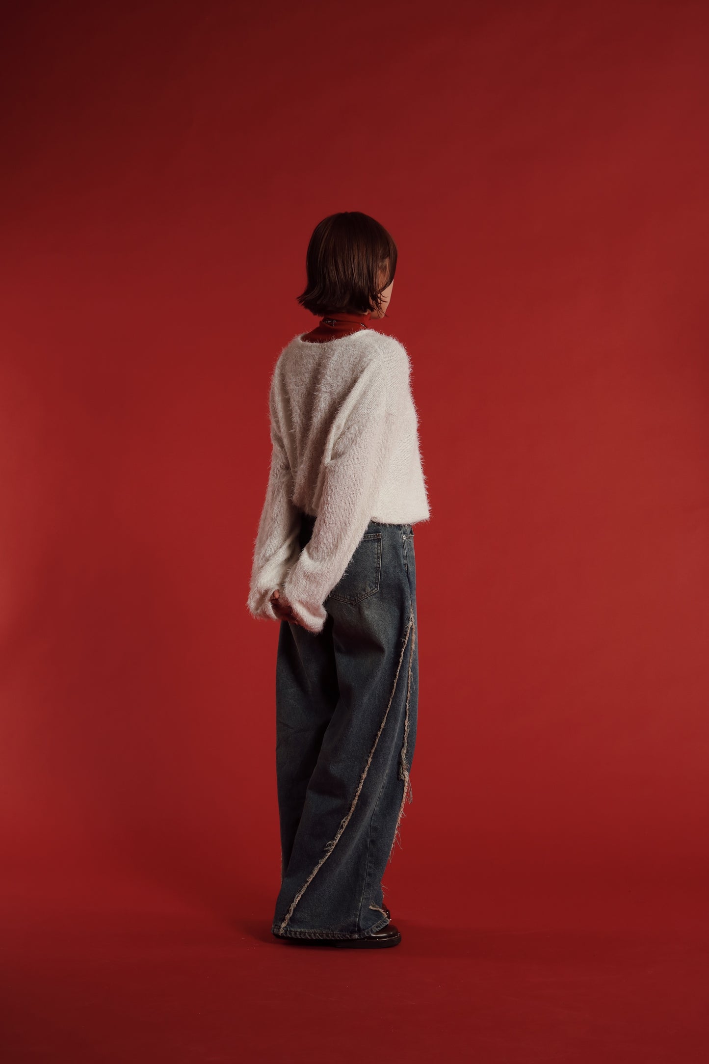 Fluffy Oversize Top (White)
