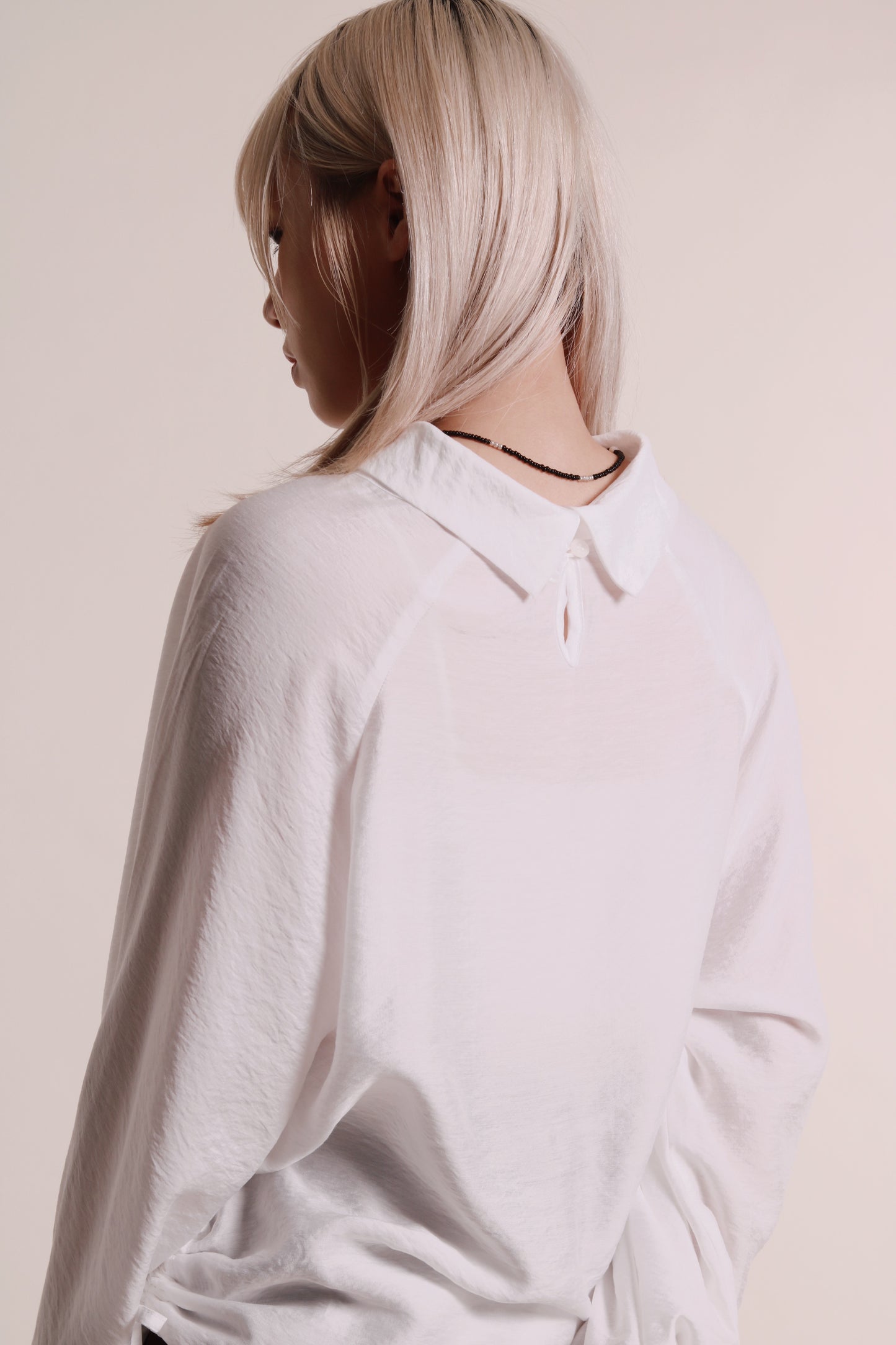 Doll Gathered Blouse (White)