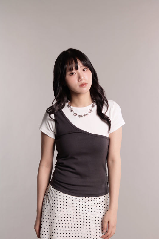 Asymmetric Vest (Charcoal)