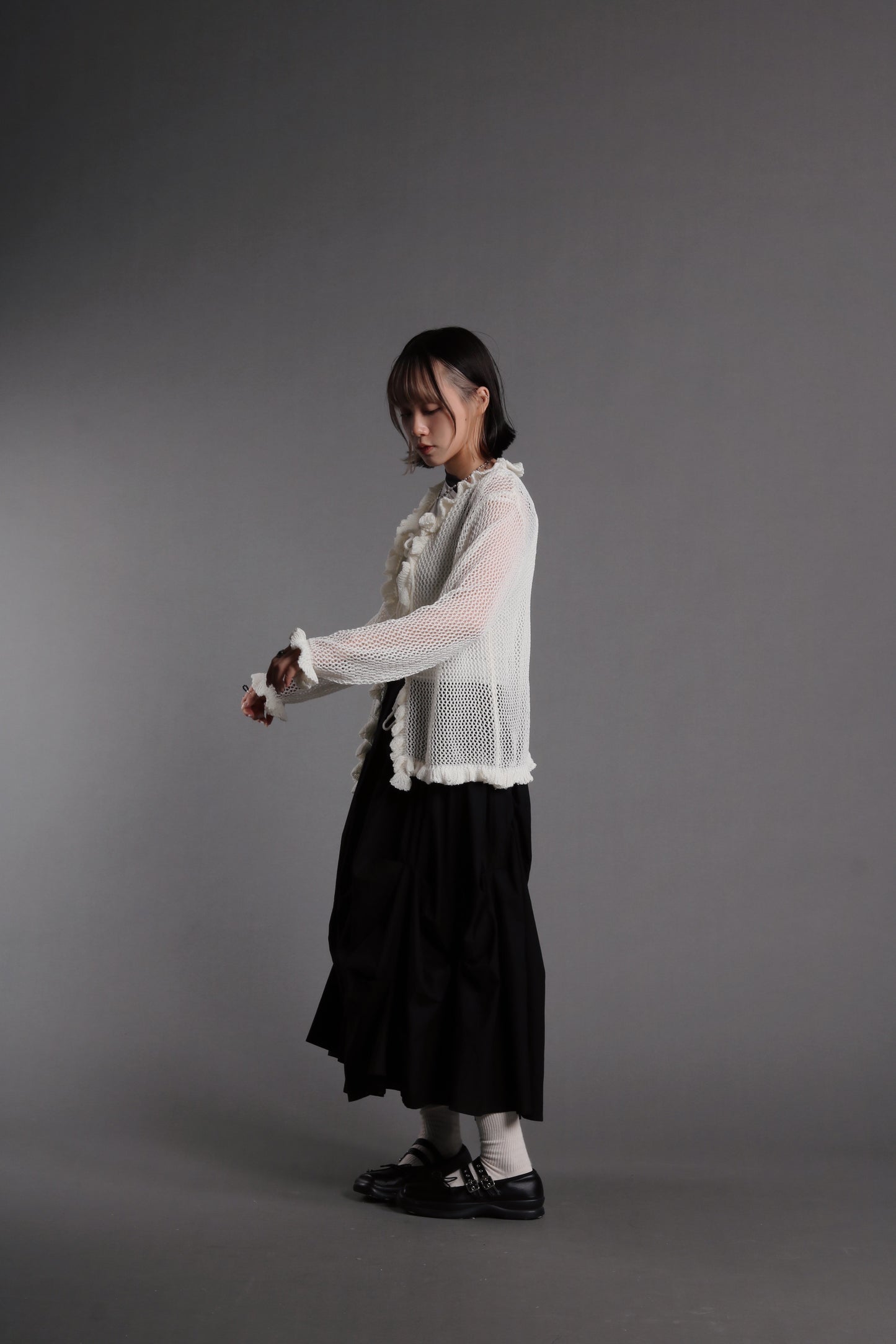 Doll Gathered Skirt (Black)