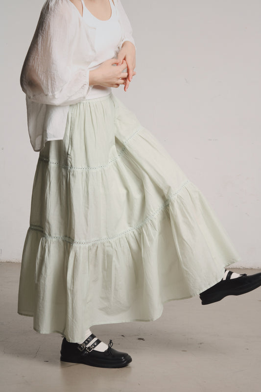 Doll Tiered Skirt (Mint)