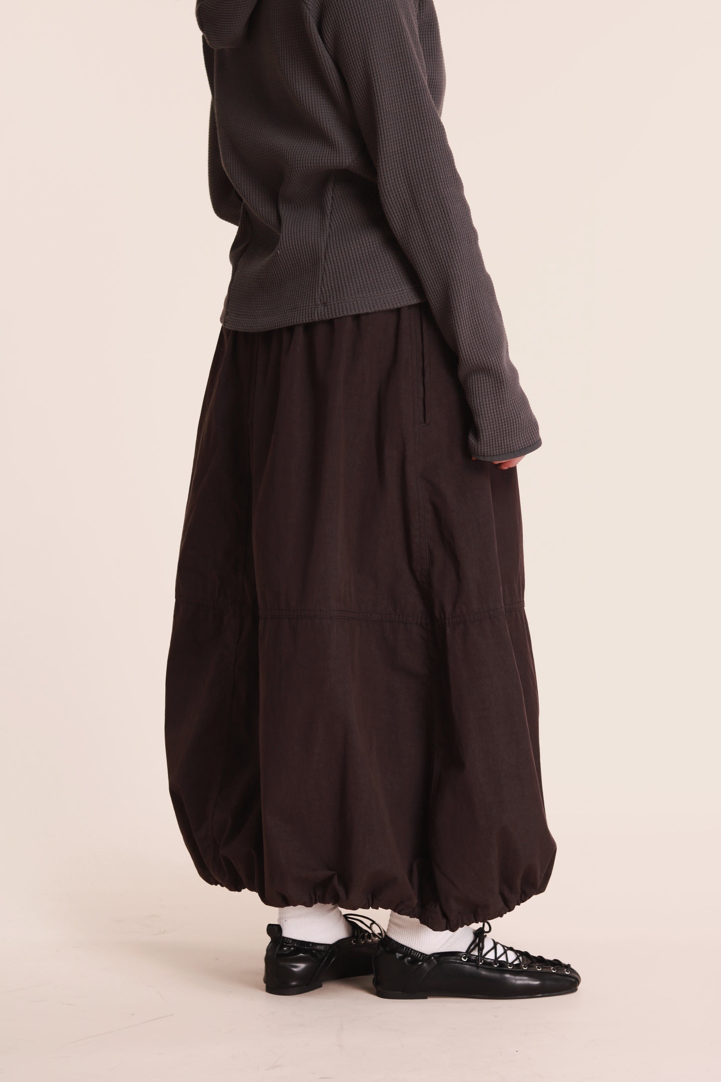 Winter Bubble Cloud Skirt (Black)