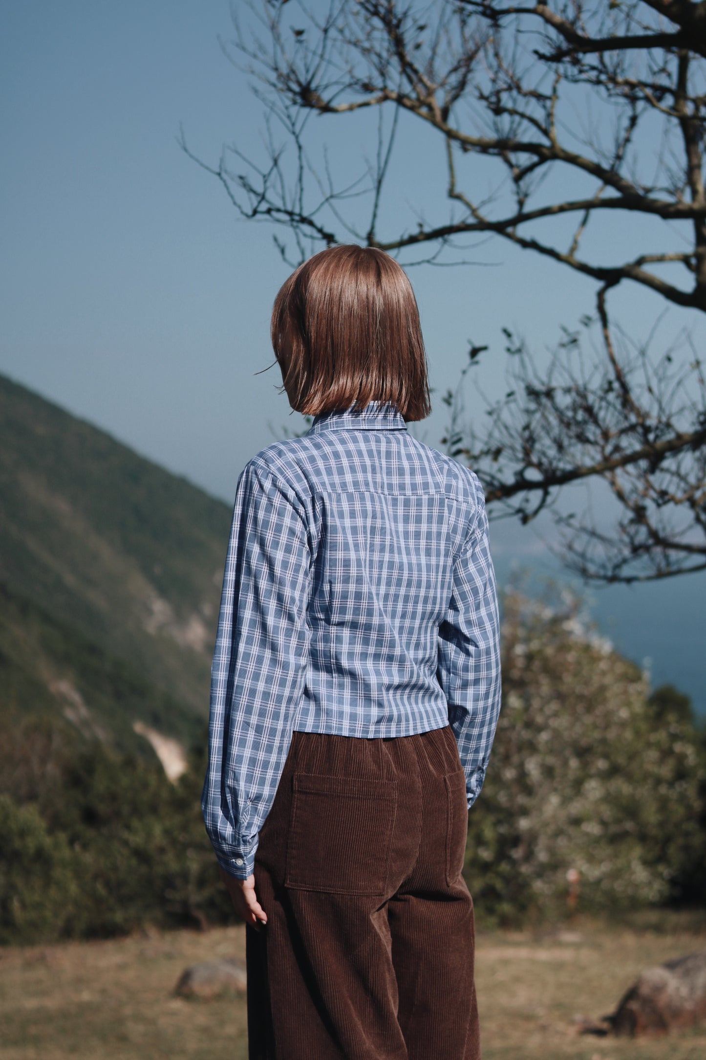 Cropped Shirt (Checkered)