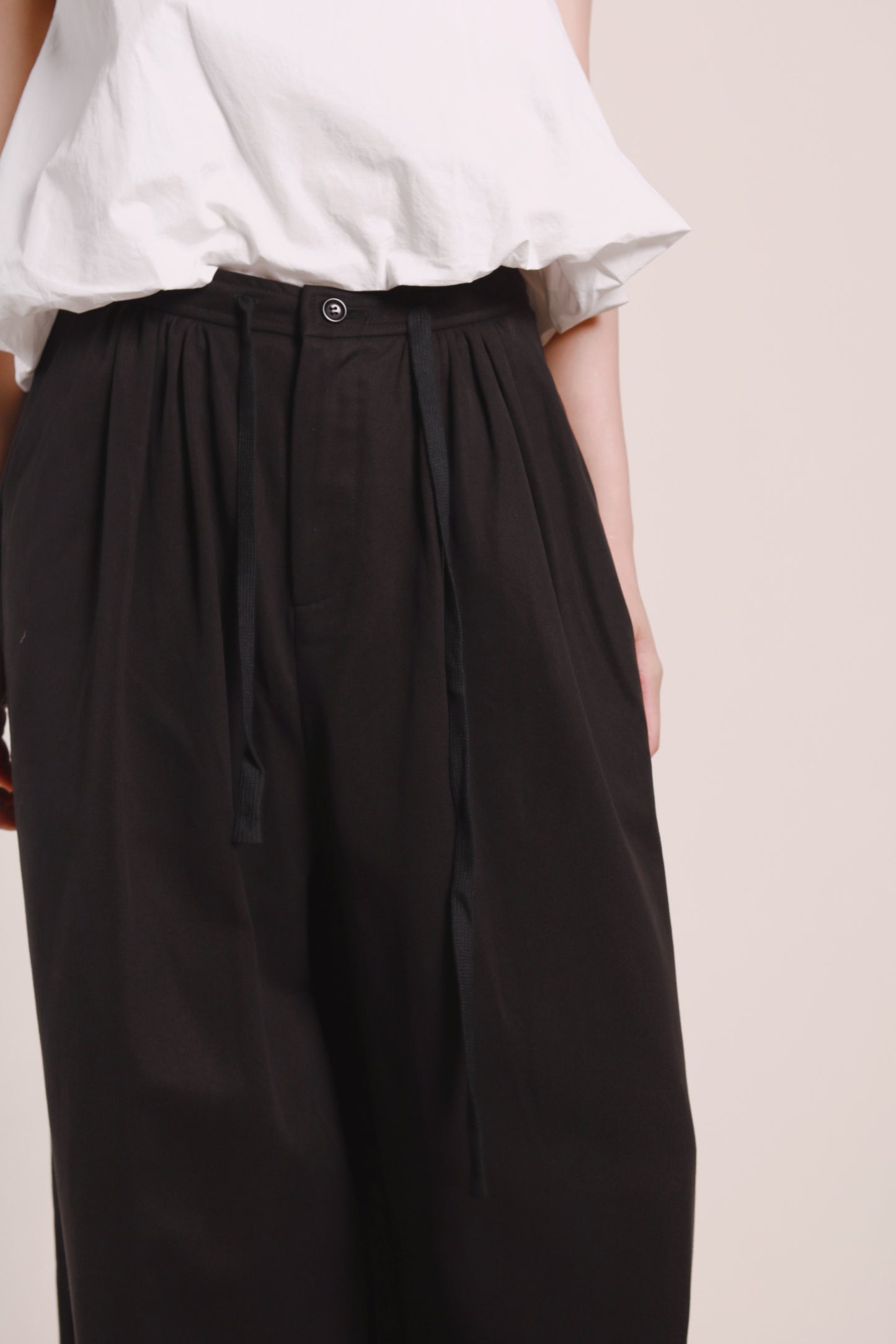 Renne Wide Leg Pants (Black)