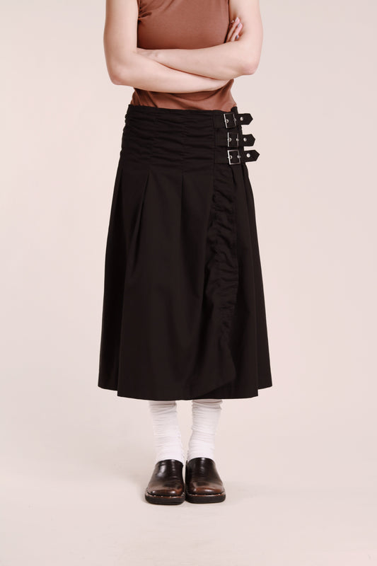 Doll Buckle Skirt (Black)