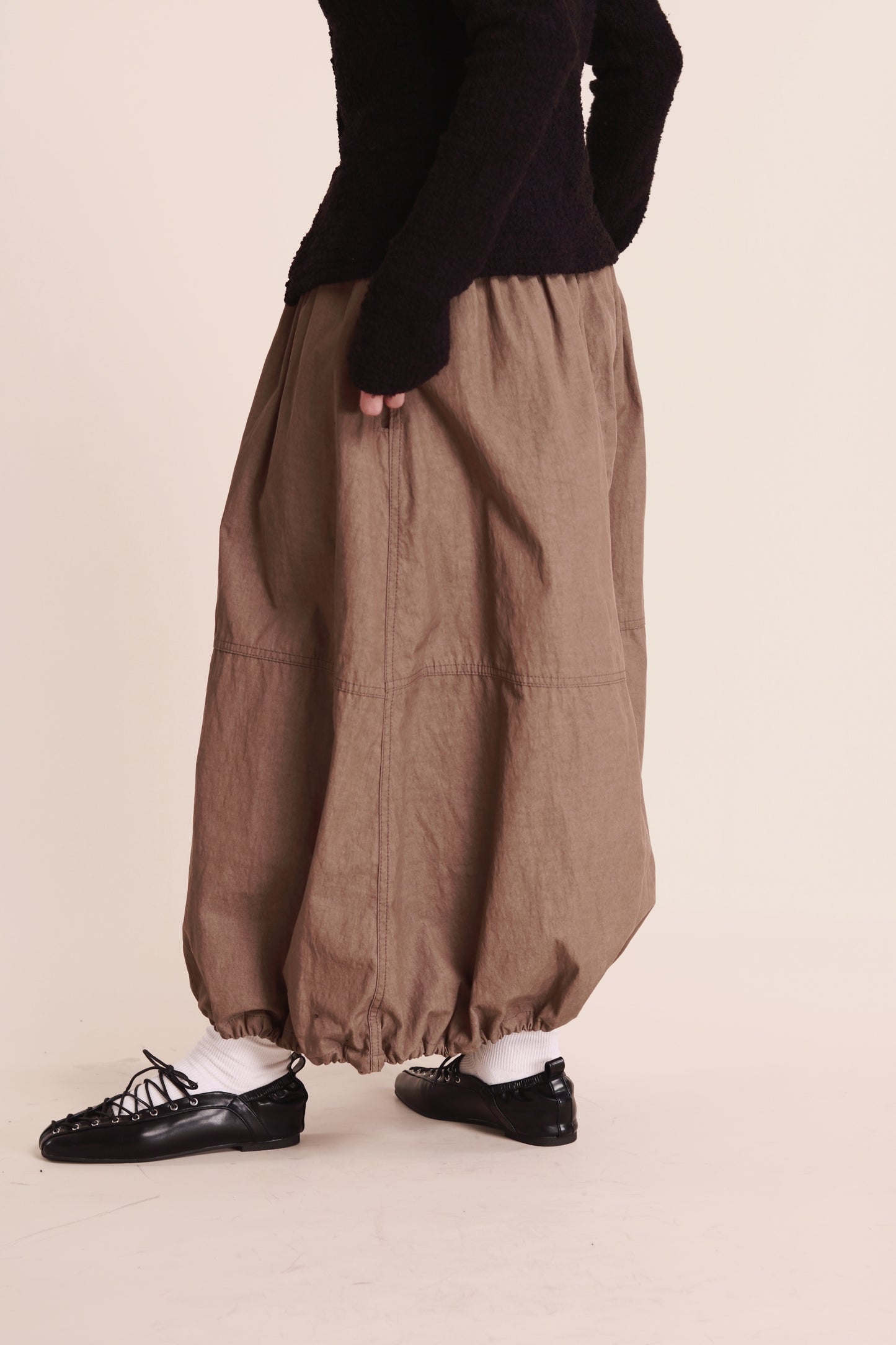 Winter Bubble Cloud Skirt (Beige)