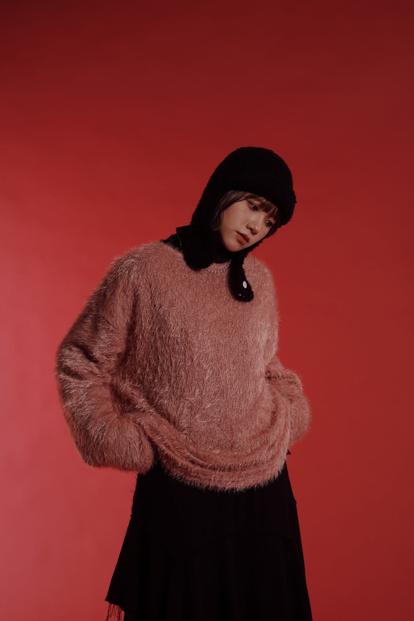 Fluffy Oversize Top (Pink)