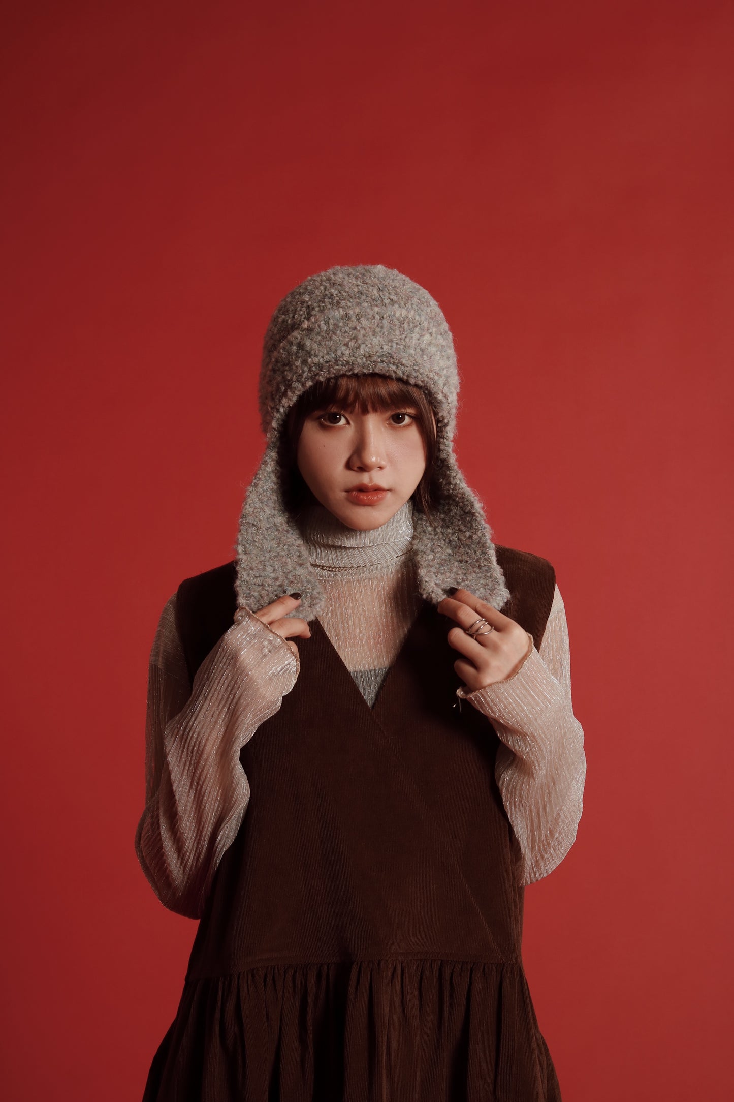 Flaps Beanie (Black/Brown/Grey/White)