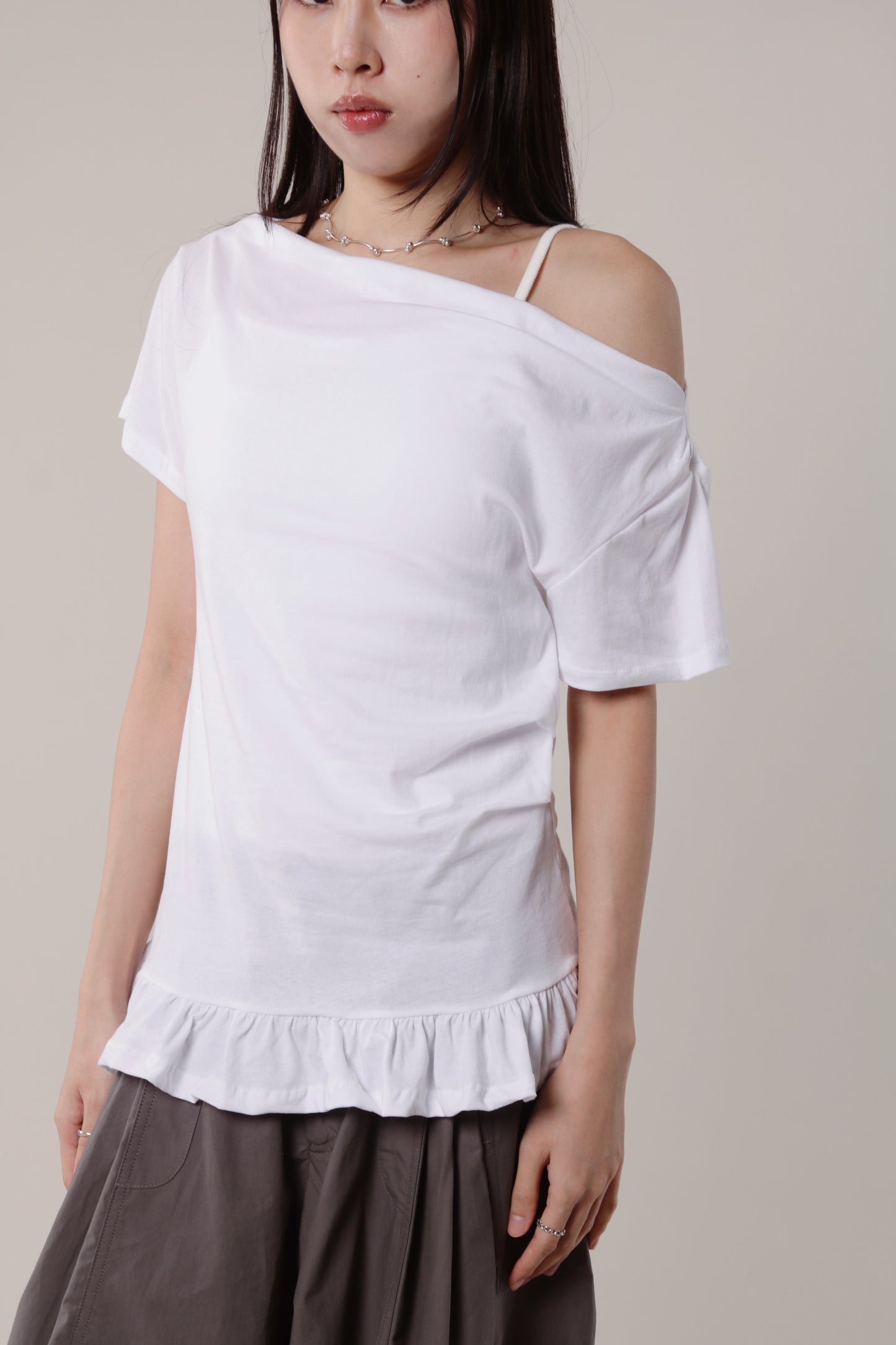 Ruffle Top (White)