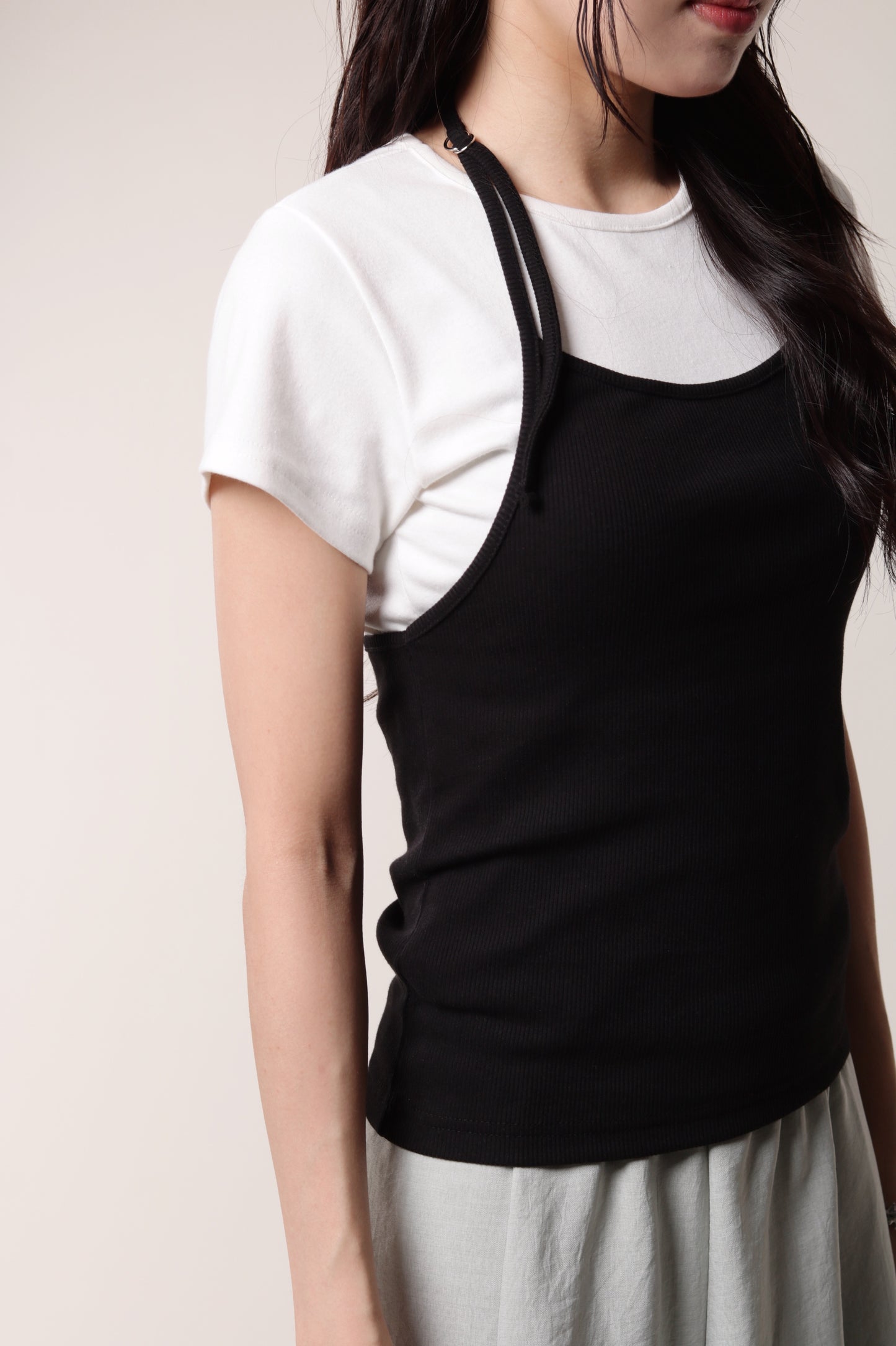 Slim Halter Top (Black)