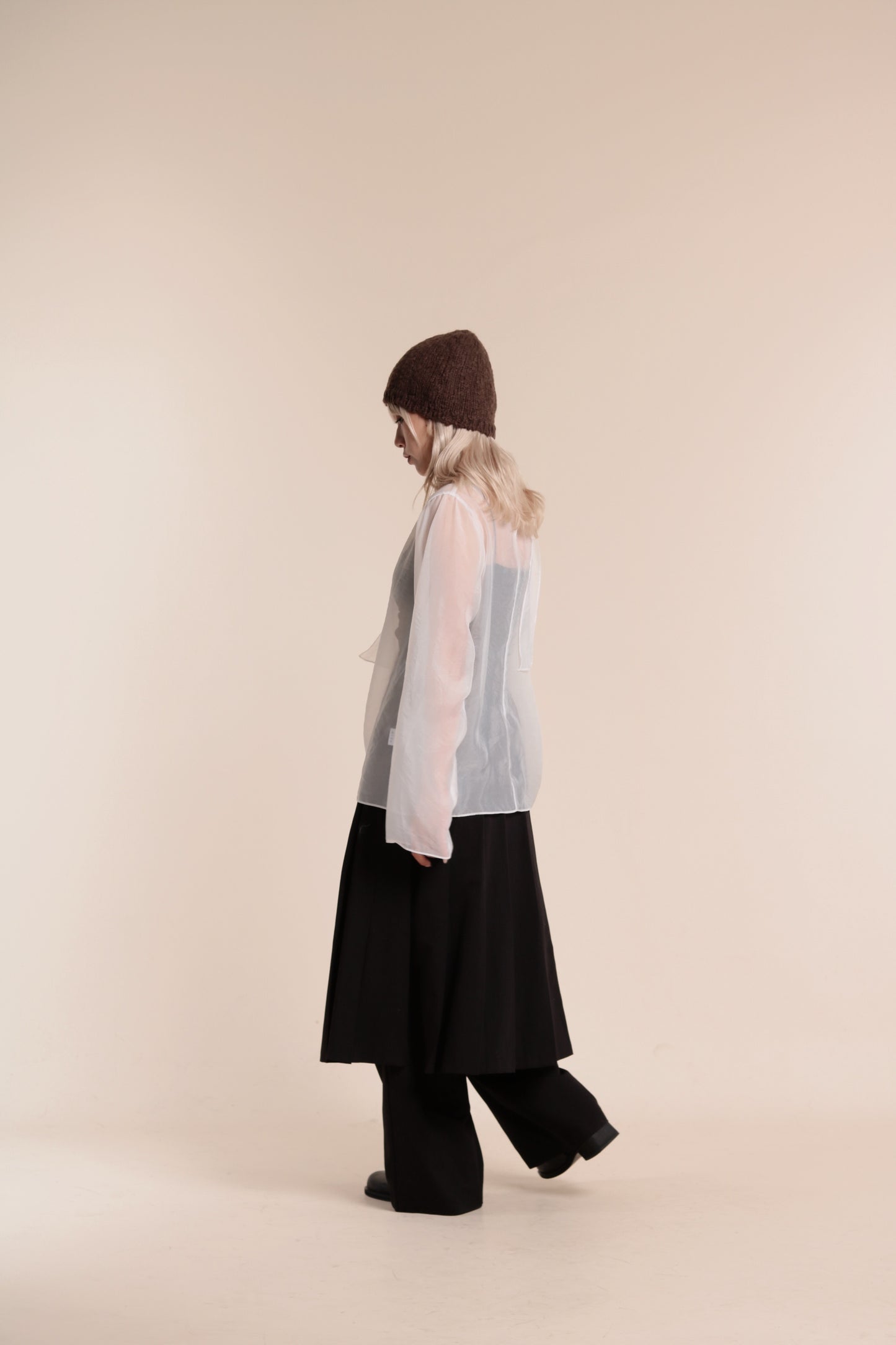 Doll See Through Blouse (White)