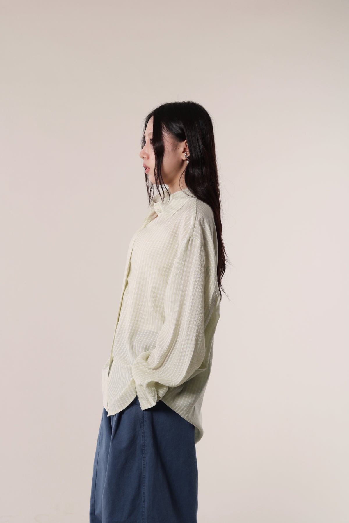 Autumn Striped Shirt (Lime)