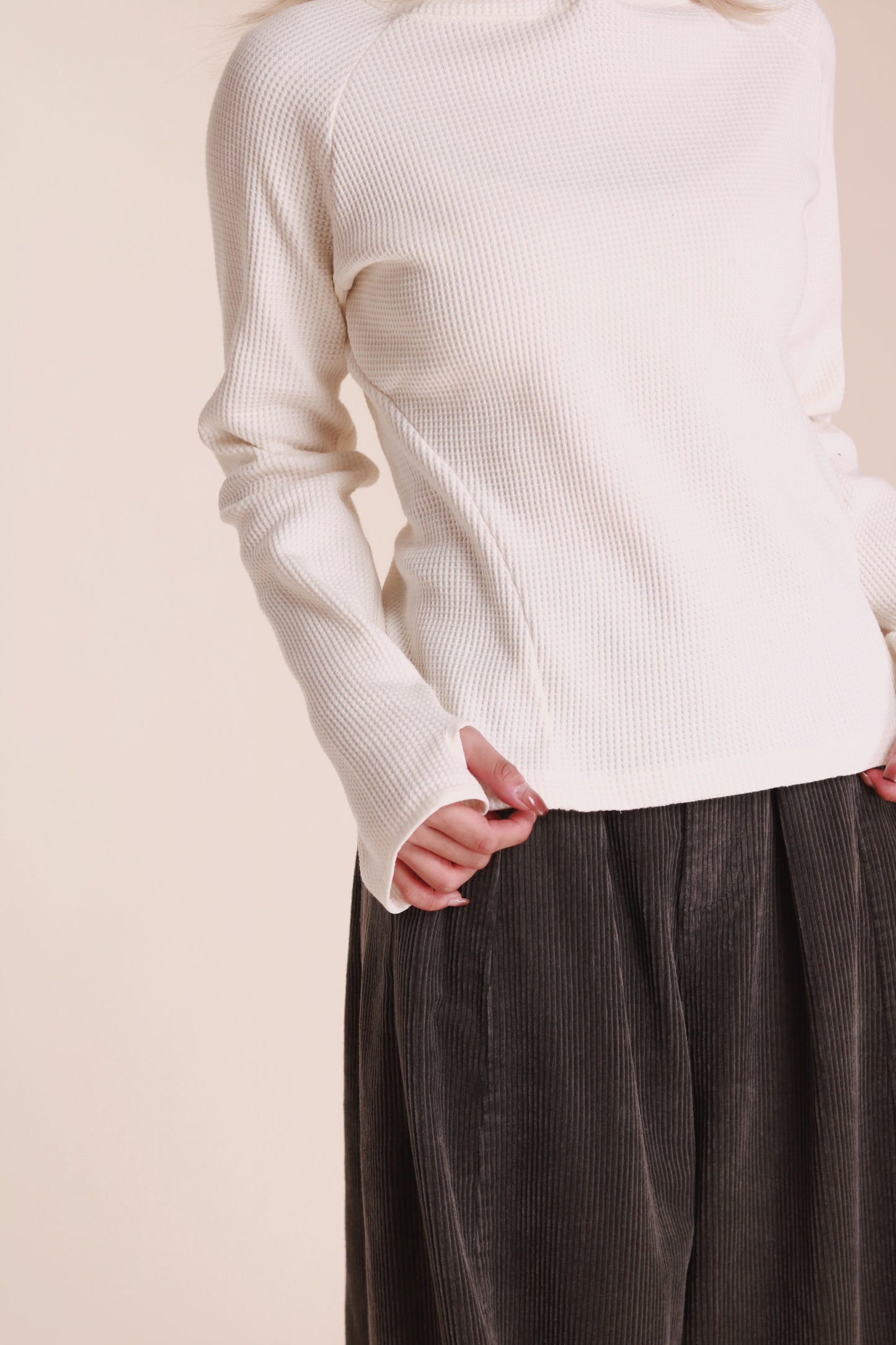 Waffle Boy Top (Ivory)