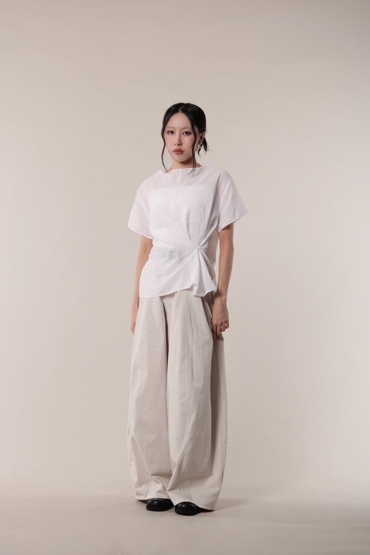 Asymmetric Twist Top (White)