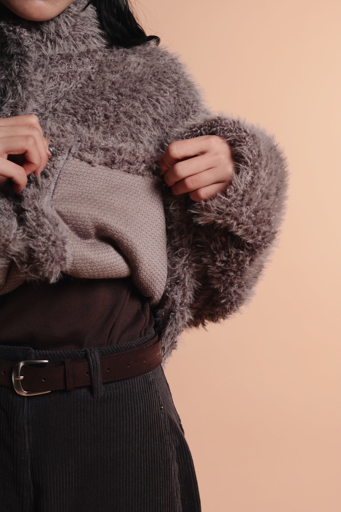 Fluffy Cardigan (Grey)