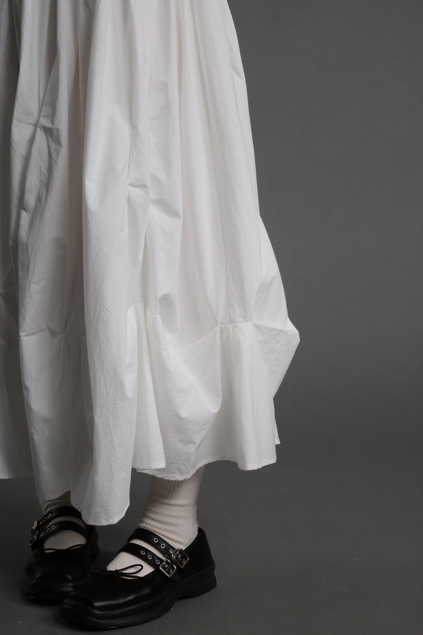 Doll Gathered Skirt (White)