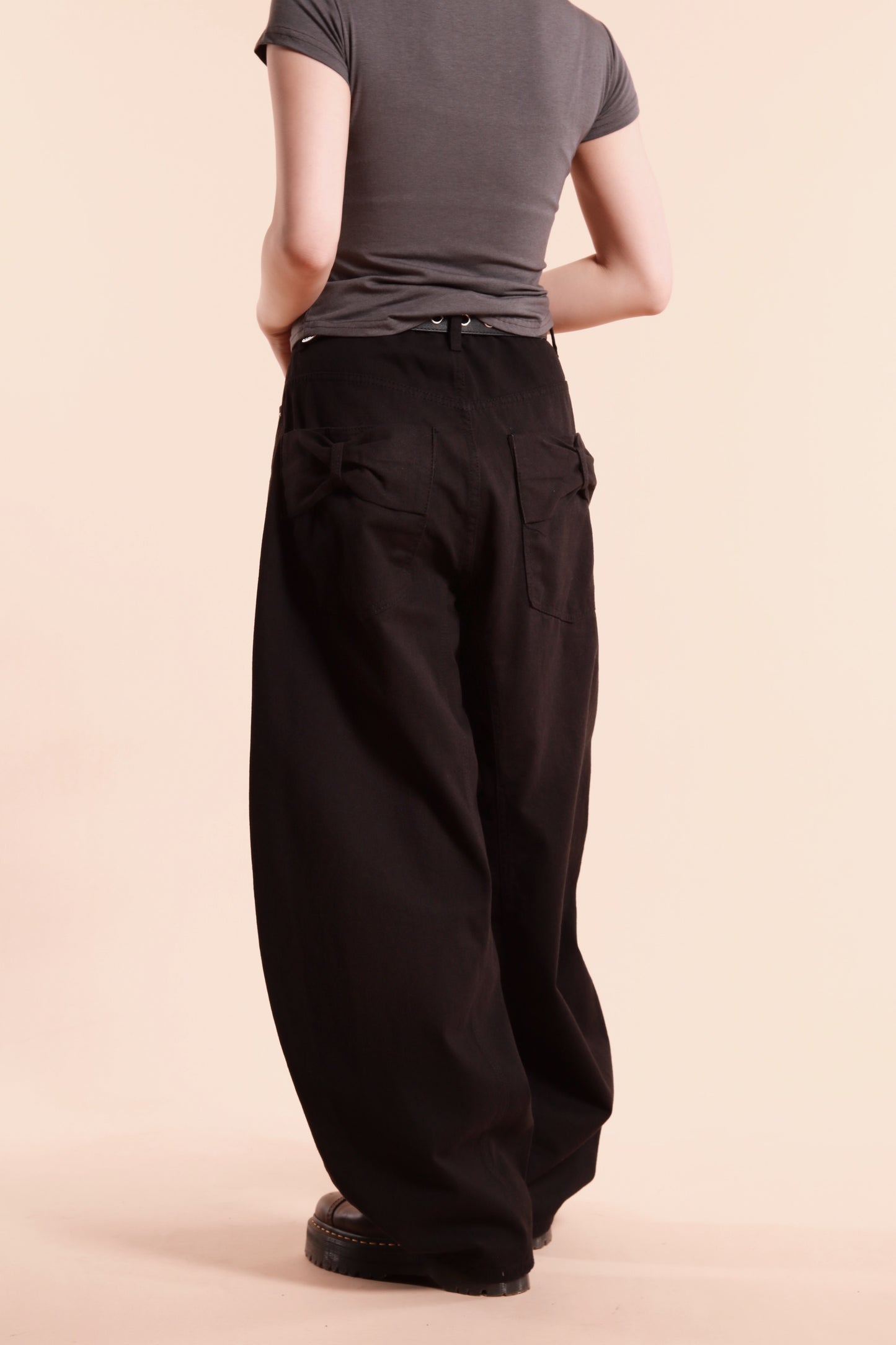 Ribbon Jeans (Black)