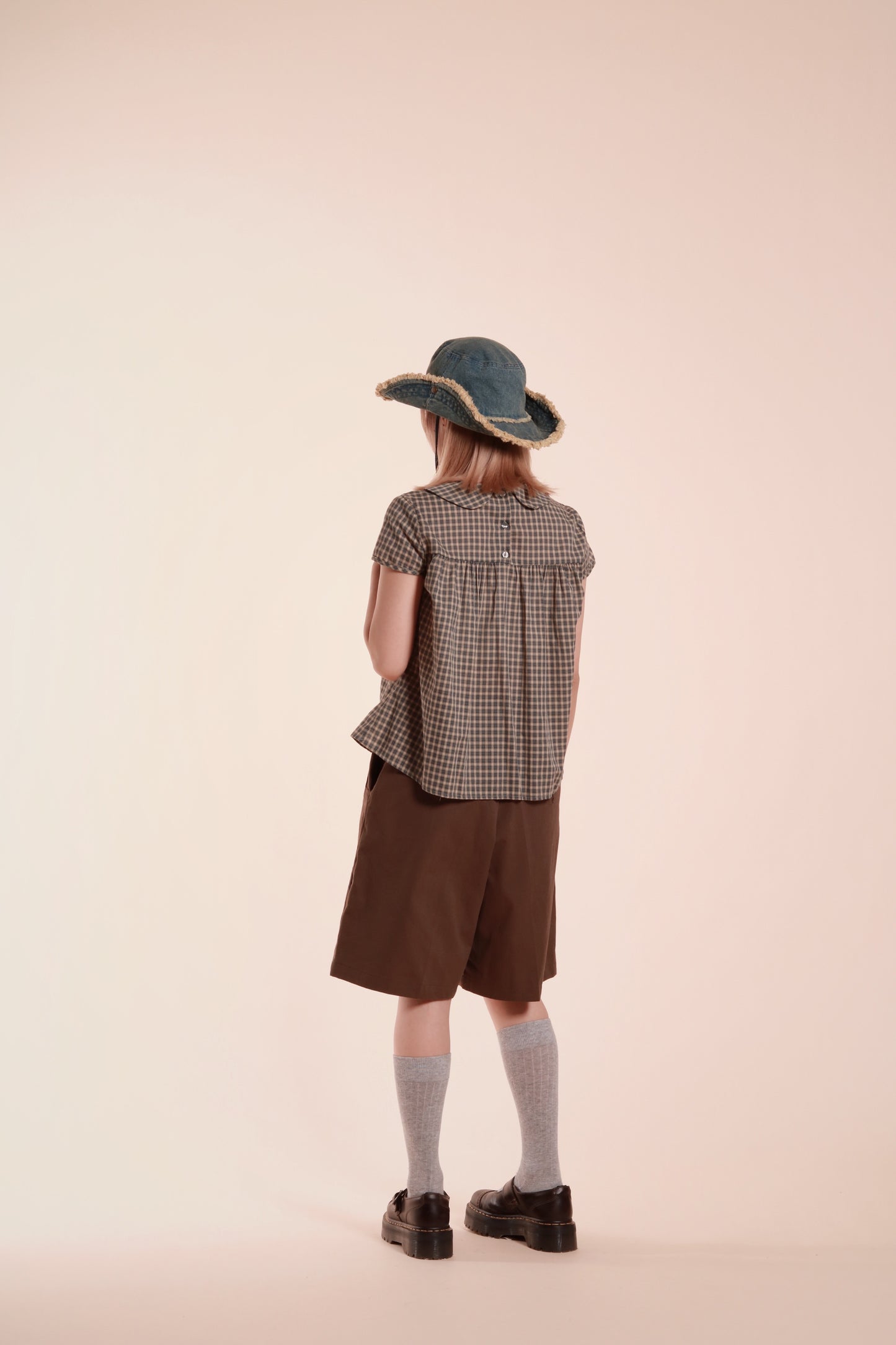 Doll Bow Blouse (Beige)