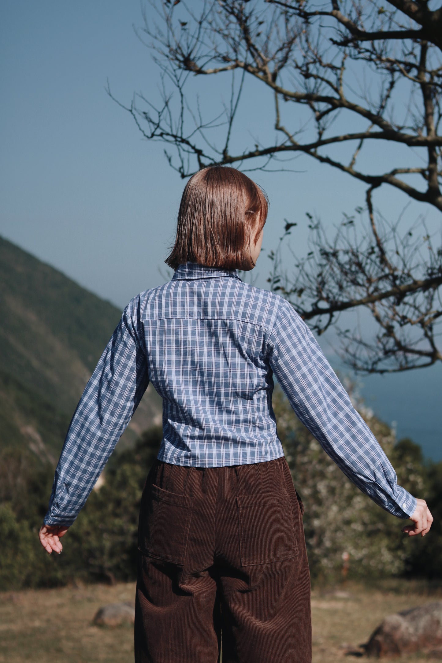 Cropped Shirt (Checkered)