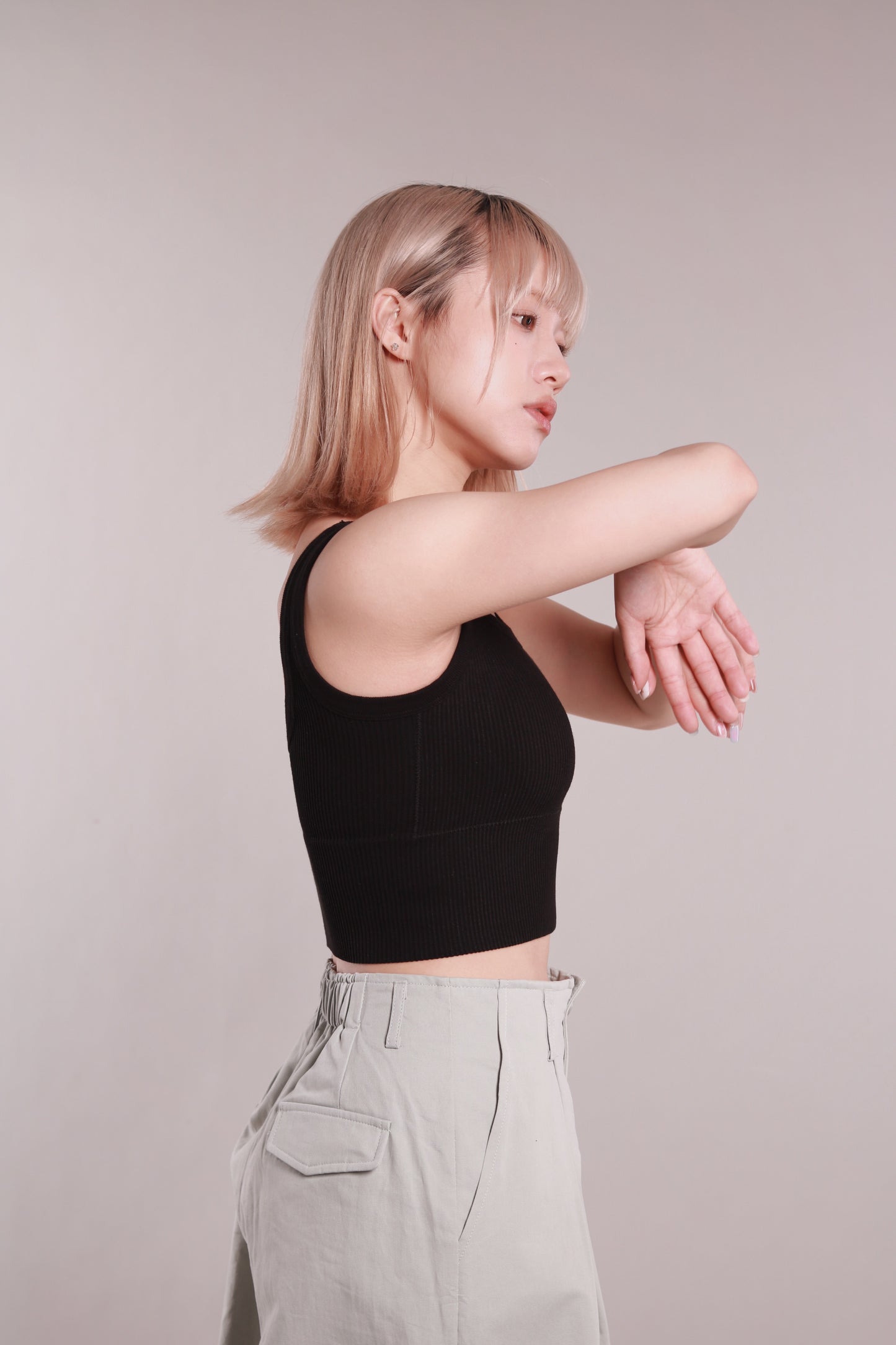 Square Fit Bra Top (Black)