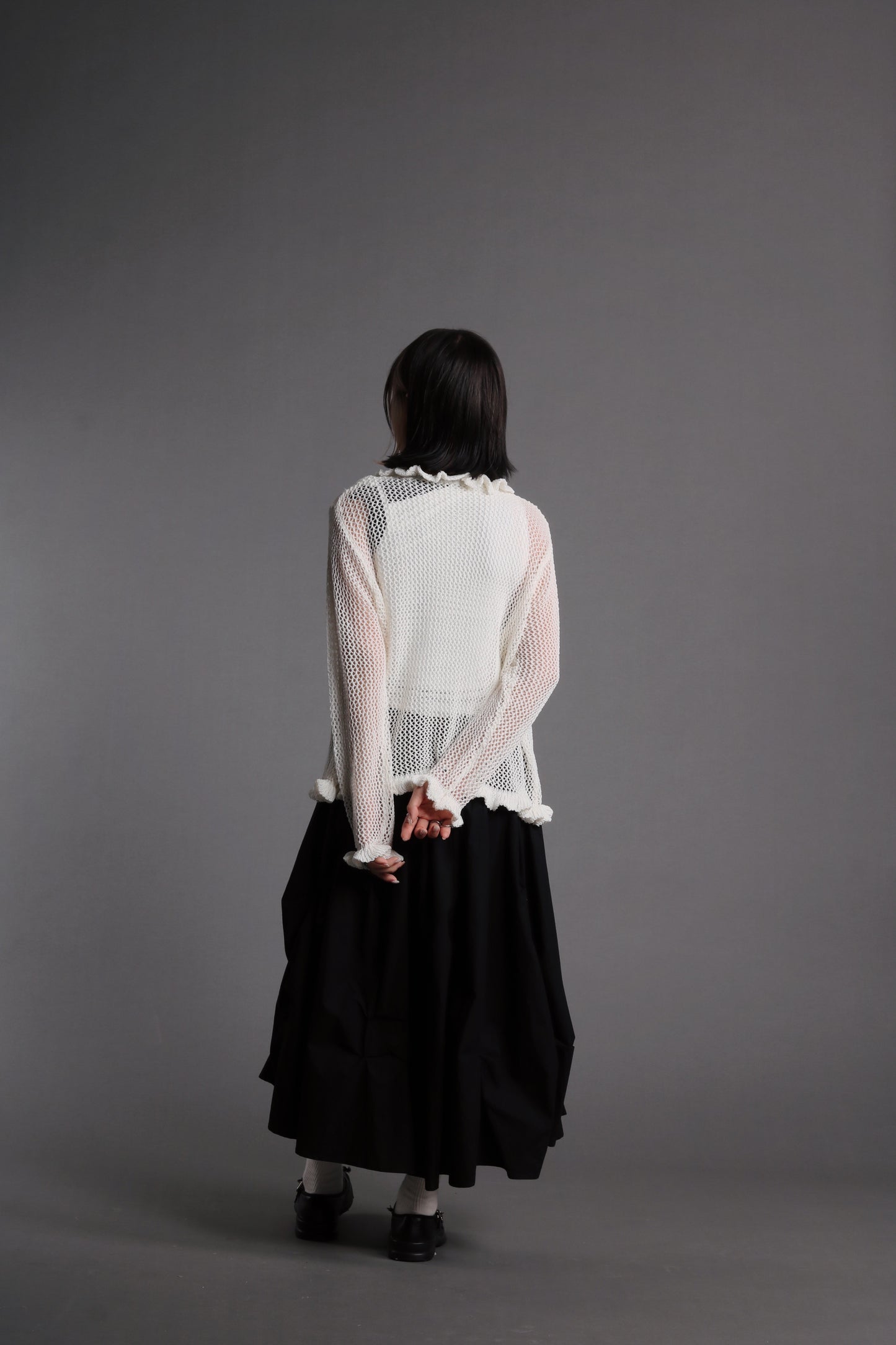 Doll Gathered Skirt (Black)