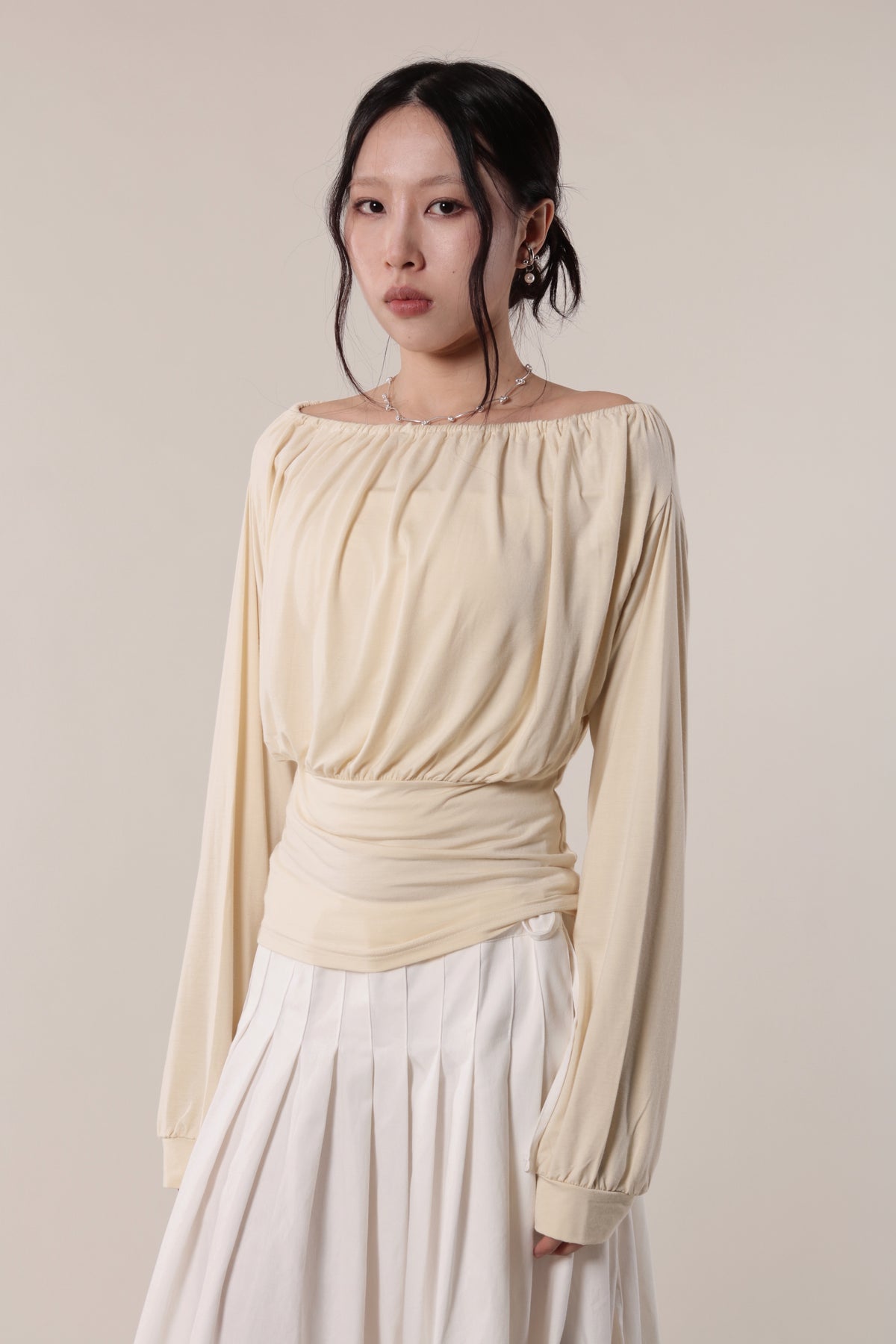 Luna Gathered Top (Yellow)