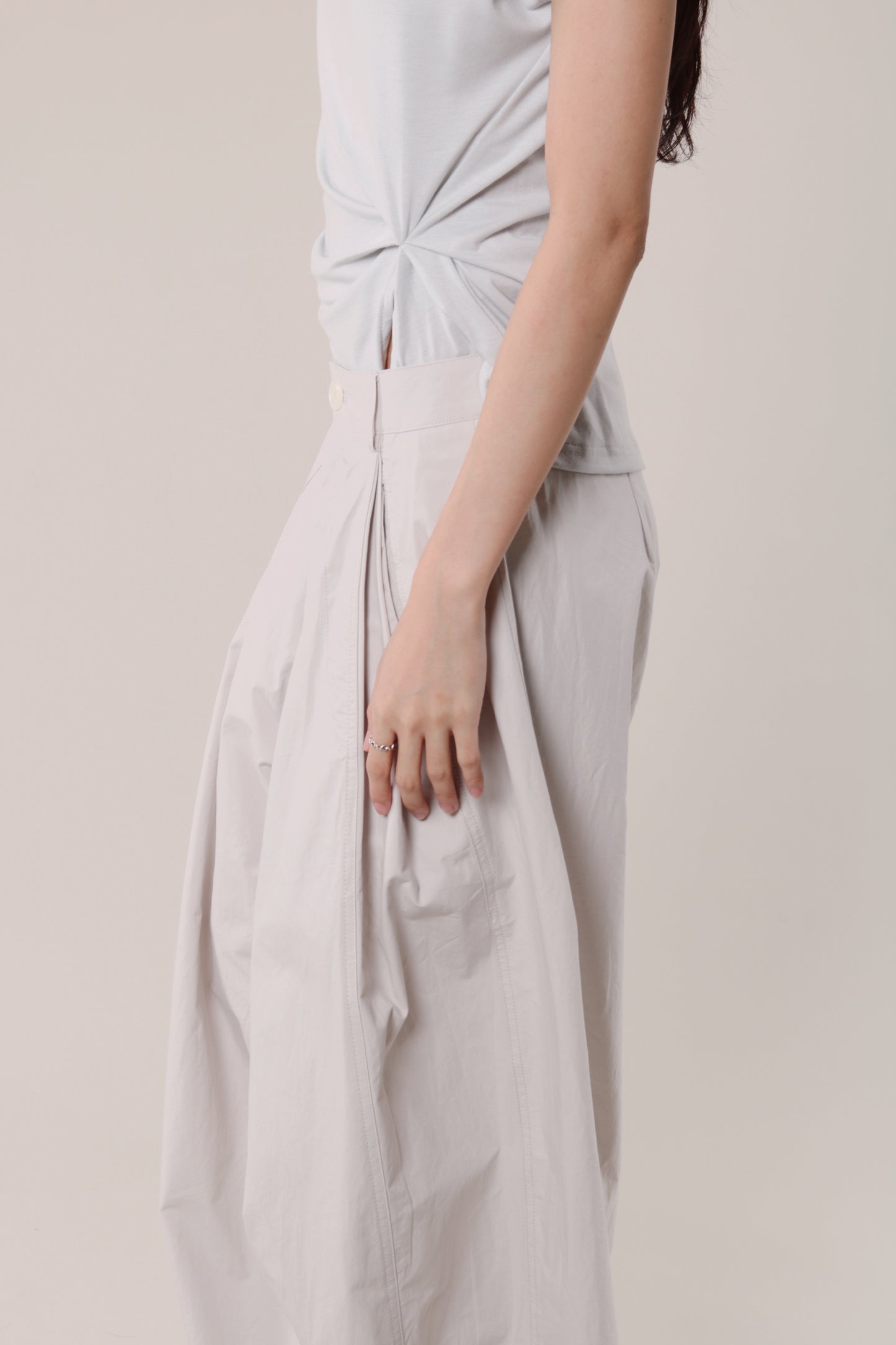 Wide Leg Pants (Light Grey)