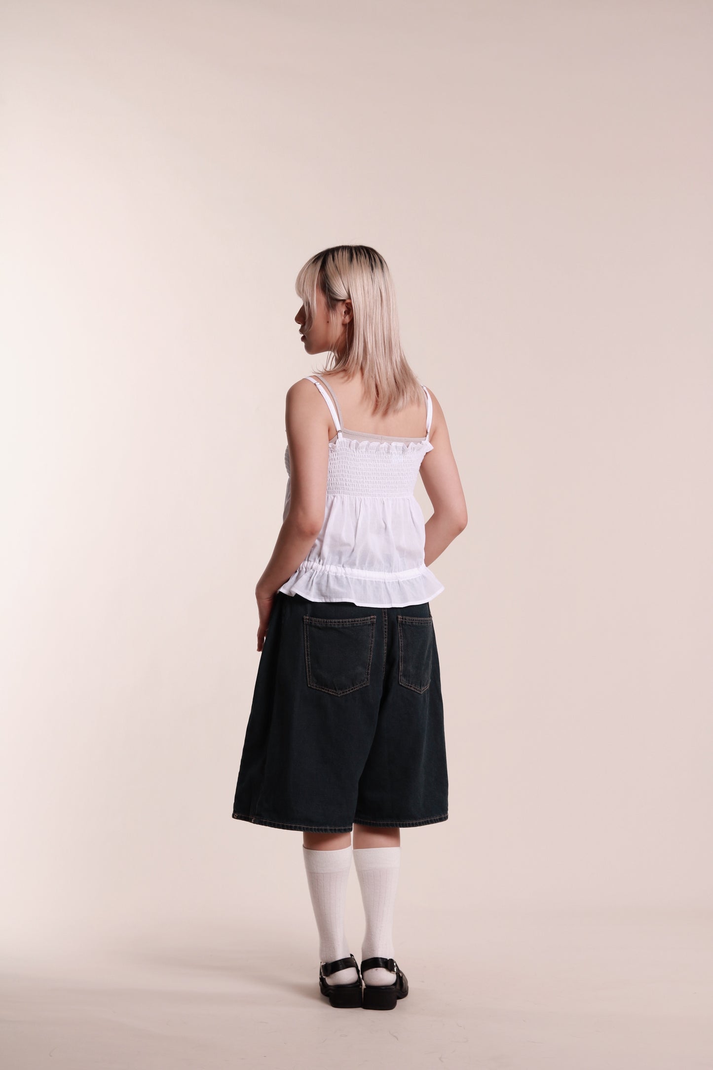 Audrey Sleeveless Top (White)