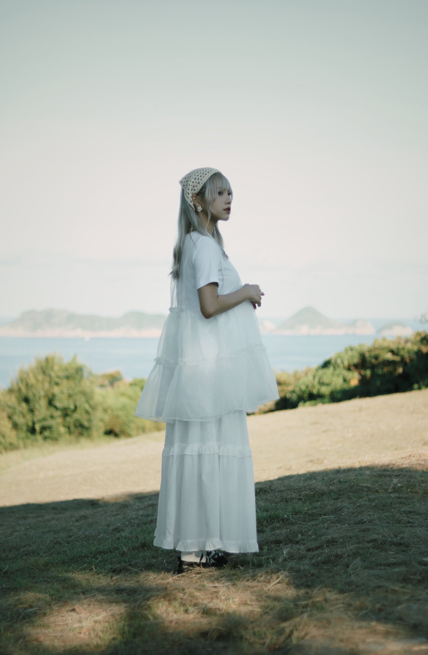 Ruffle Skirt (White)