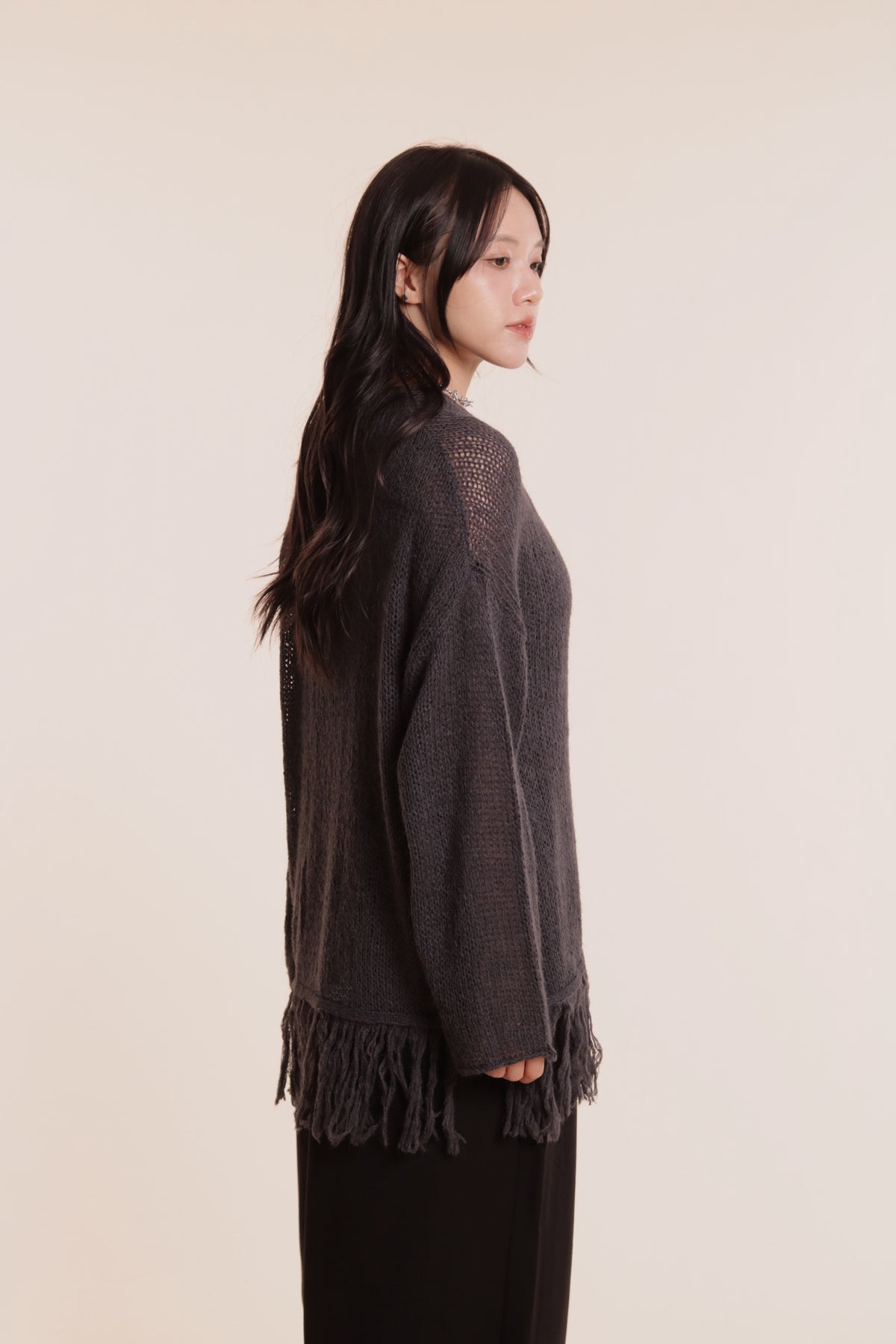 Soso Knit Top (Charcoal)