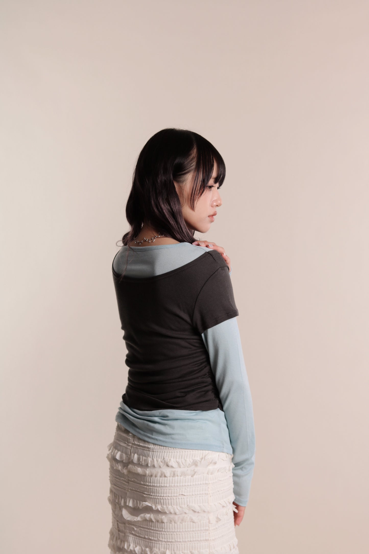 Mila Layered Top (Sky)