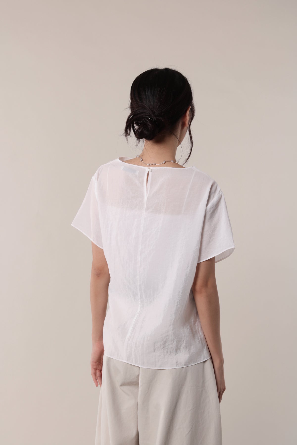 Asymmetric Twist Top (White)