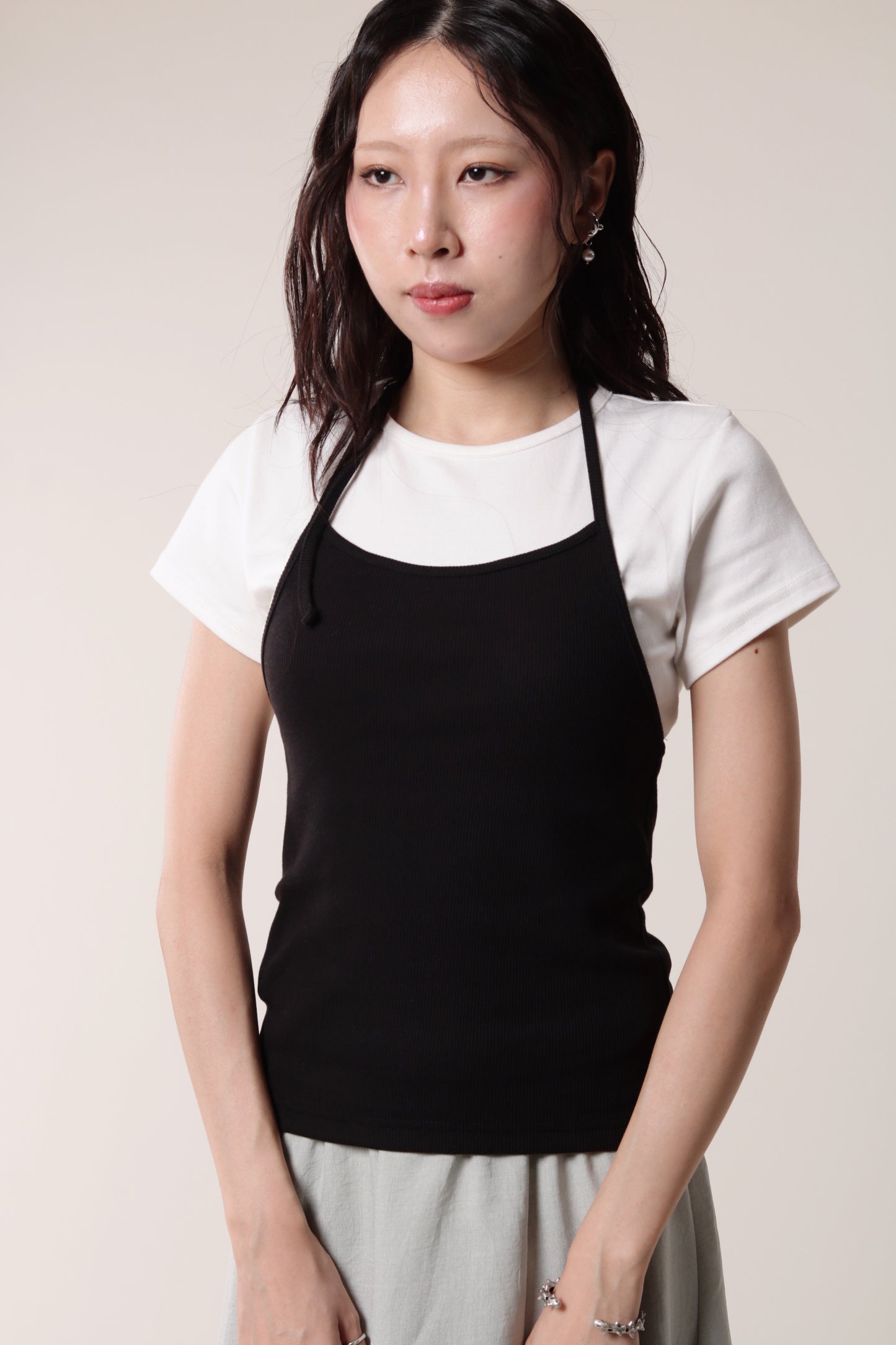 Slim Halter Top (Black)