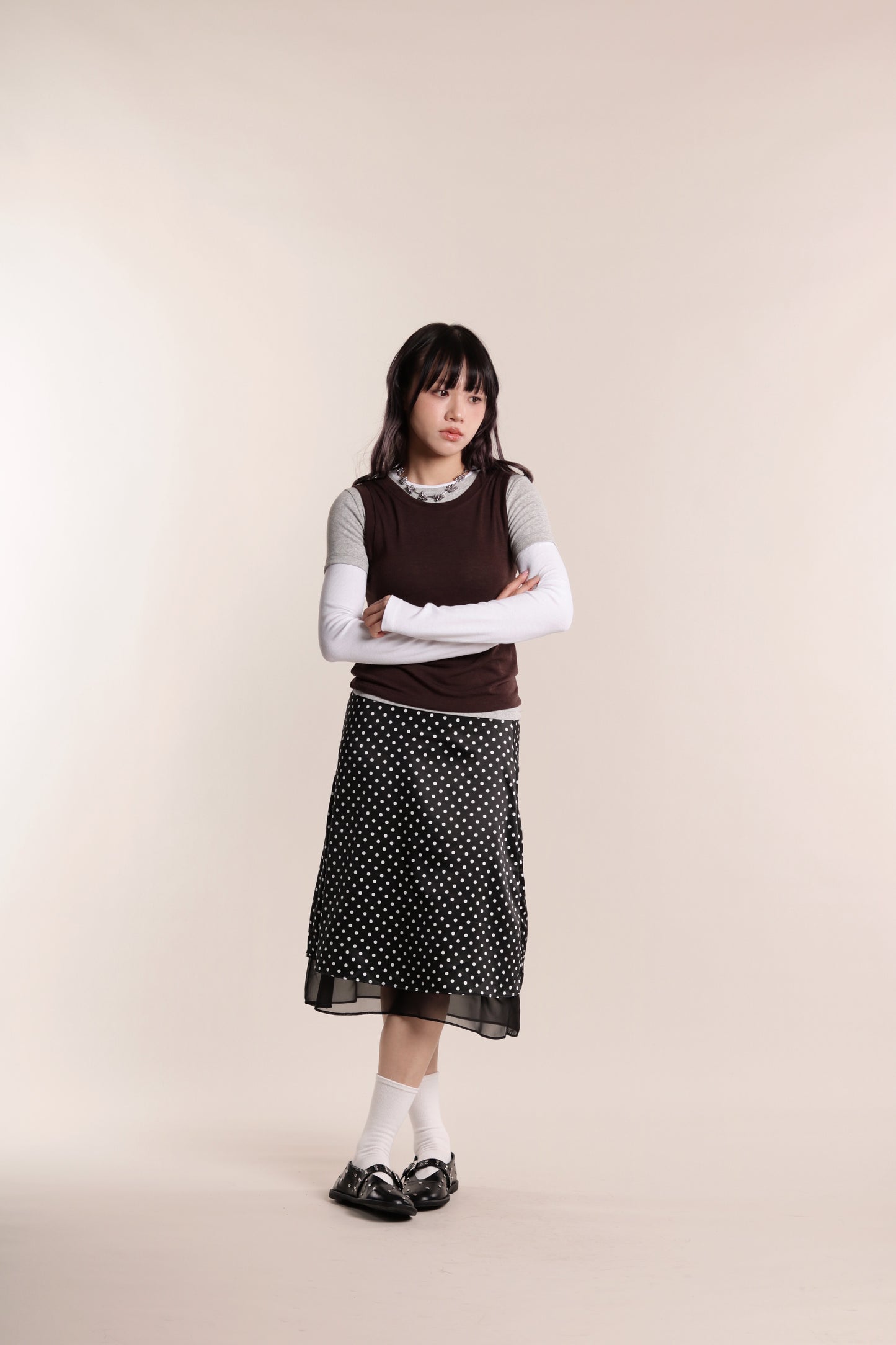 Aria Layered Top (Brown)