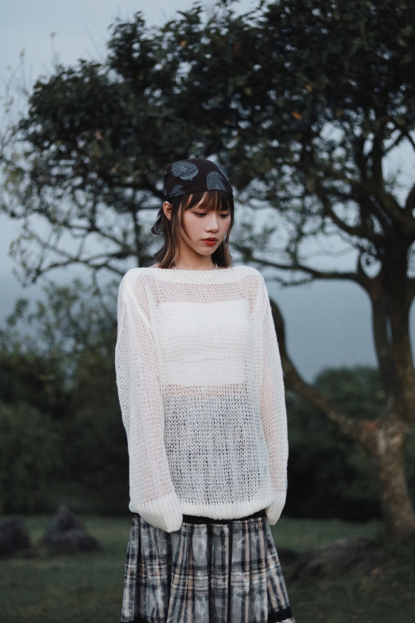 Autumn Knit Top (White)