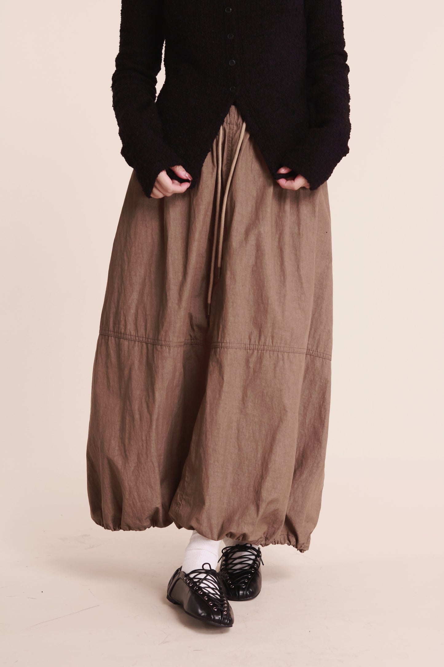 Winter Bubble Cloud Skirt (Beige)