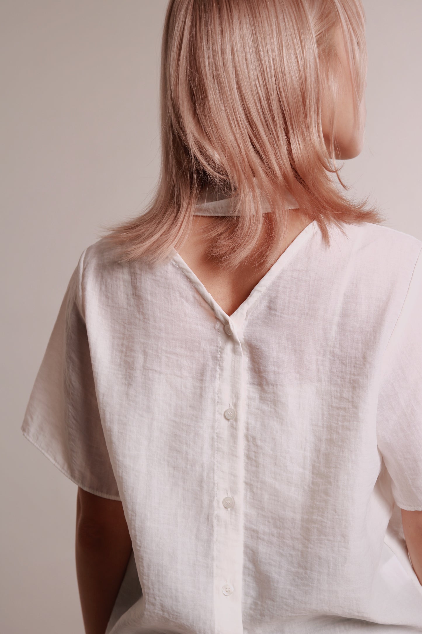 See Through Tie Top (White)