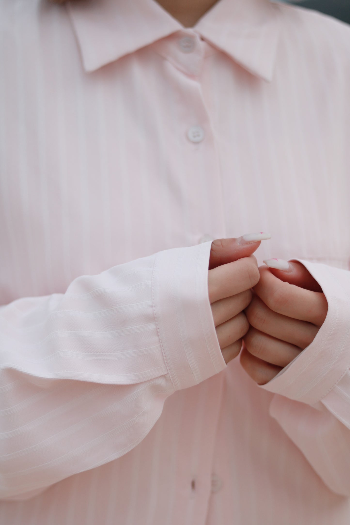 Relaxed Belt Shirt (Pink)