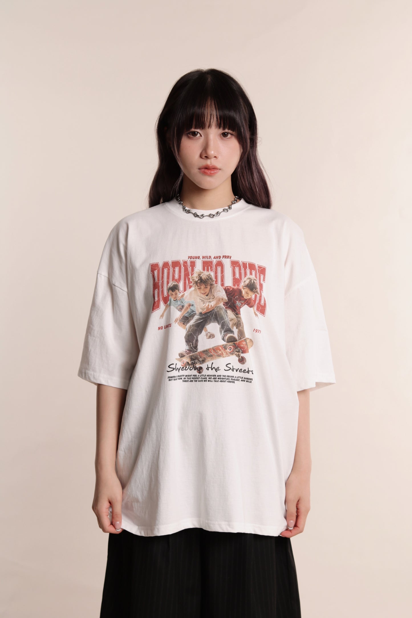 Born To Ride Tee (White)
