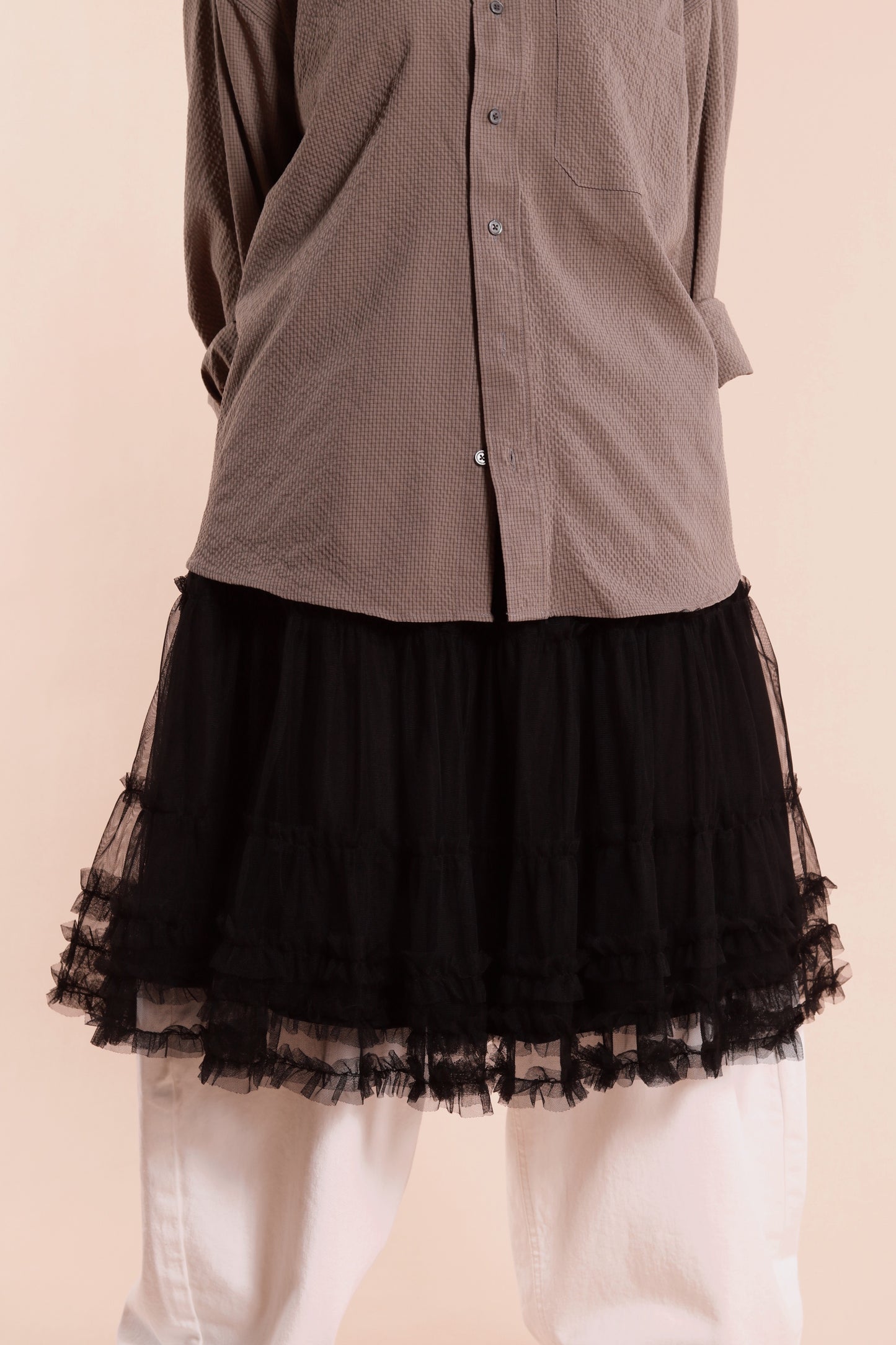 Doll Lace Ruffle Skirt (Black)