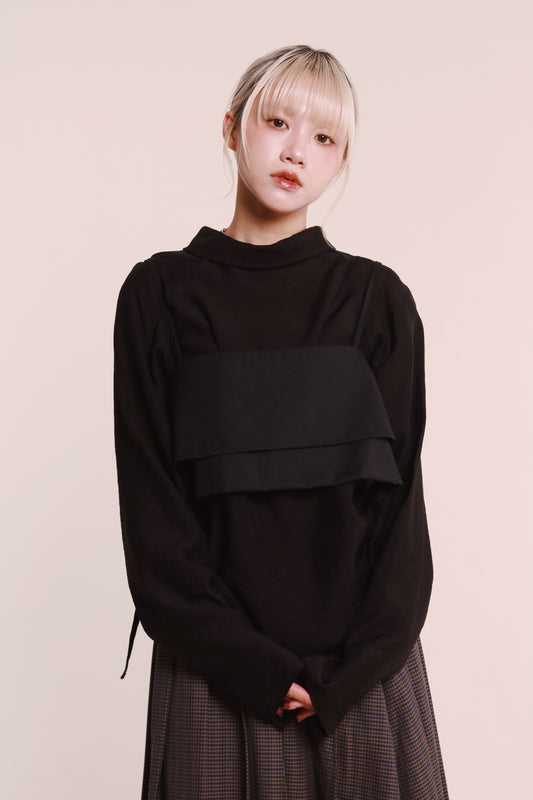 Layered Vest (Black)