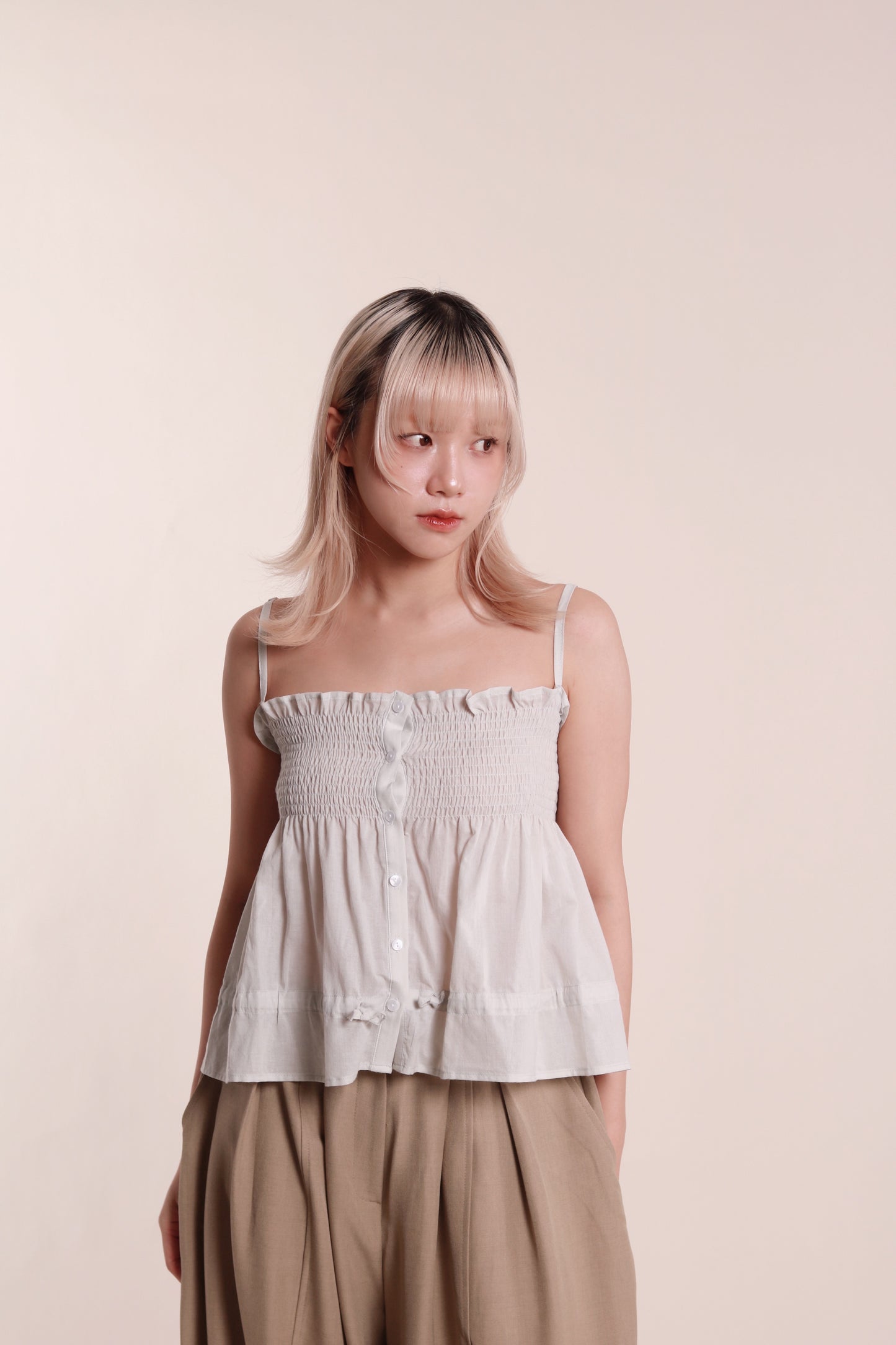 Audrey Sleeveless Top (Mint)