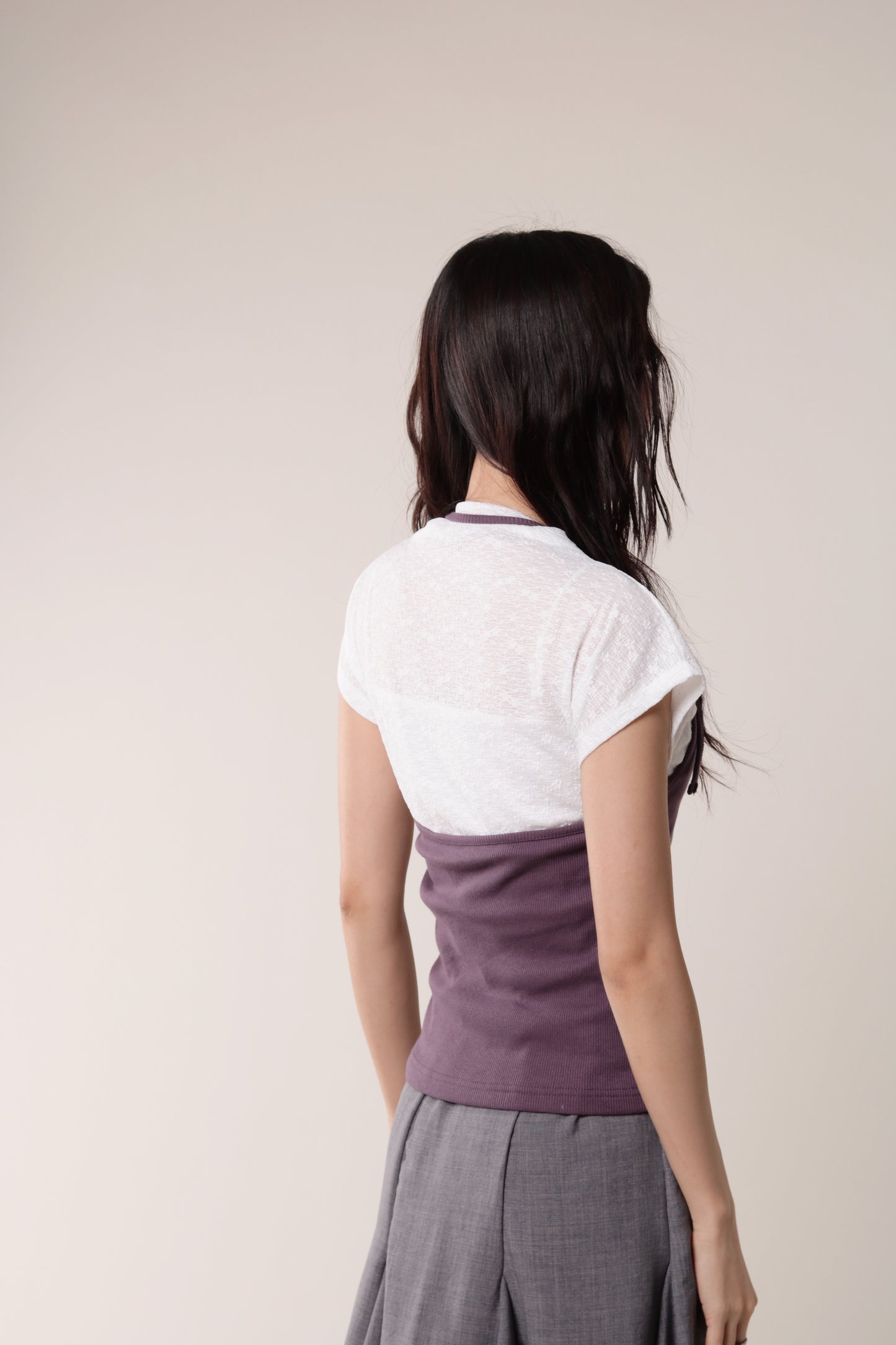 Slim Halter Top (Purple)