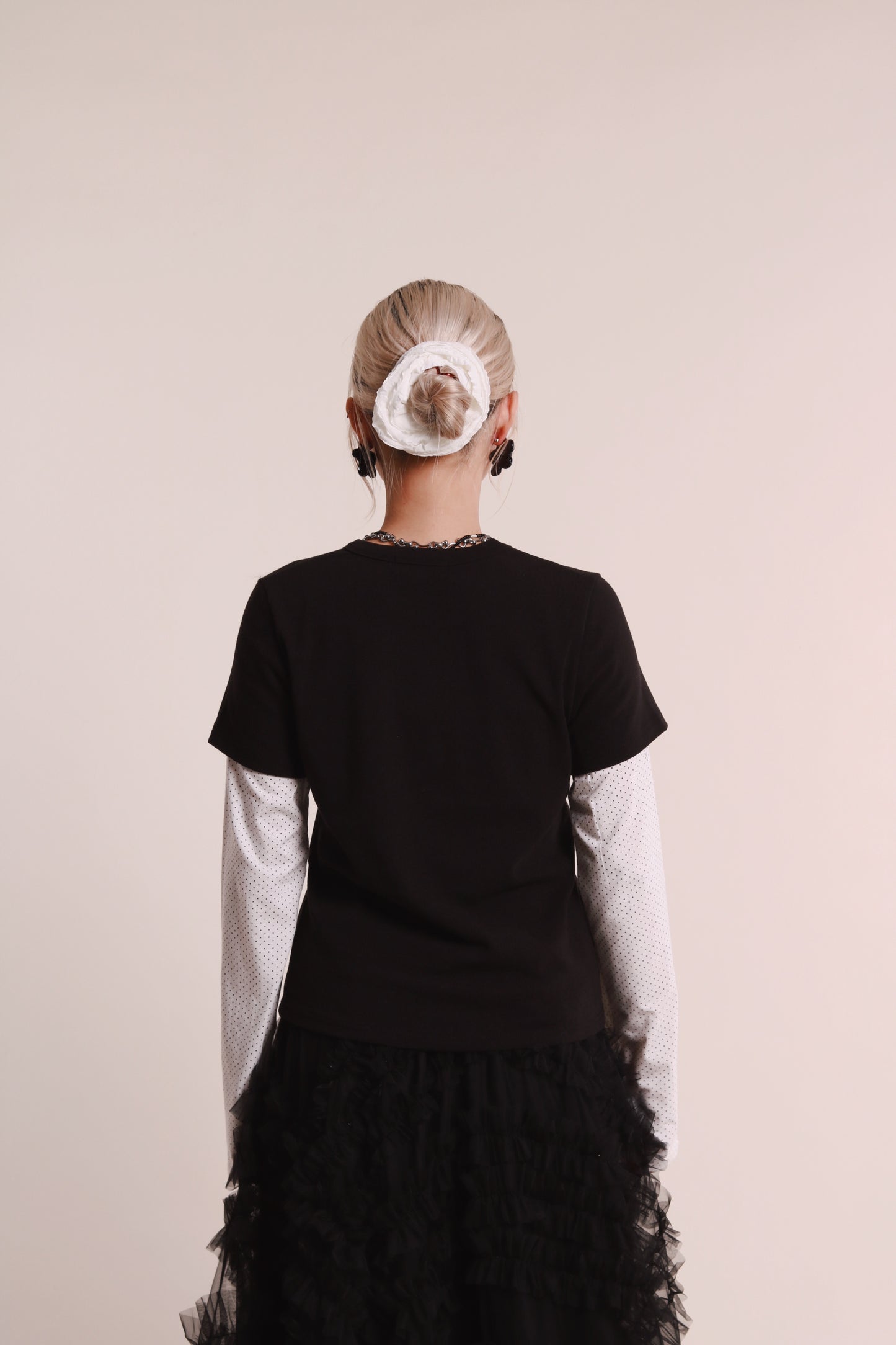 Layered Dot Top (White)