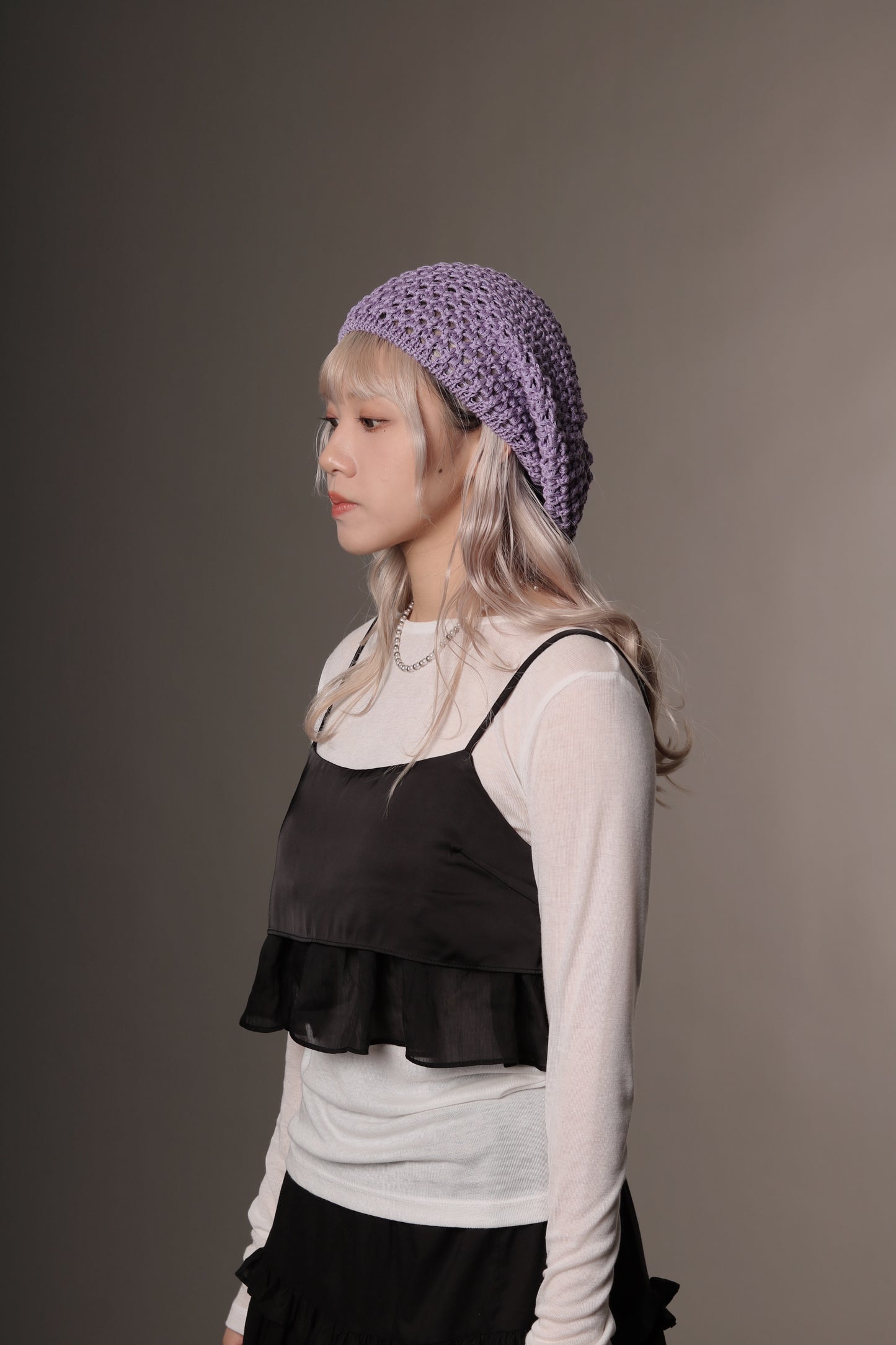 Satin Ruffle Top (Black)