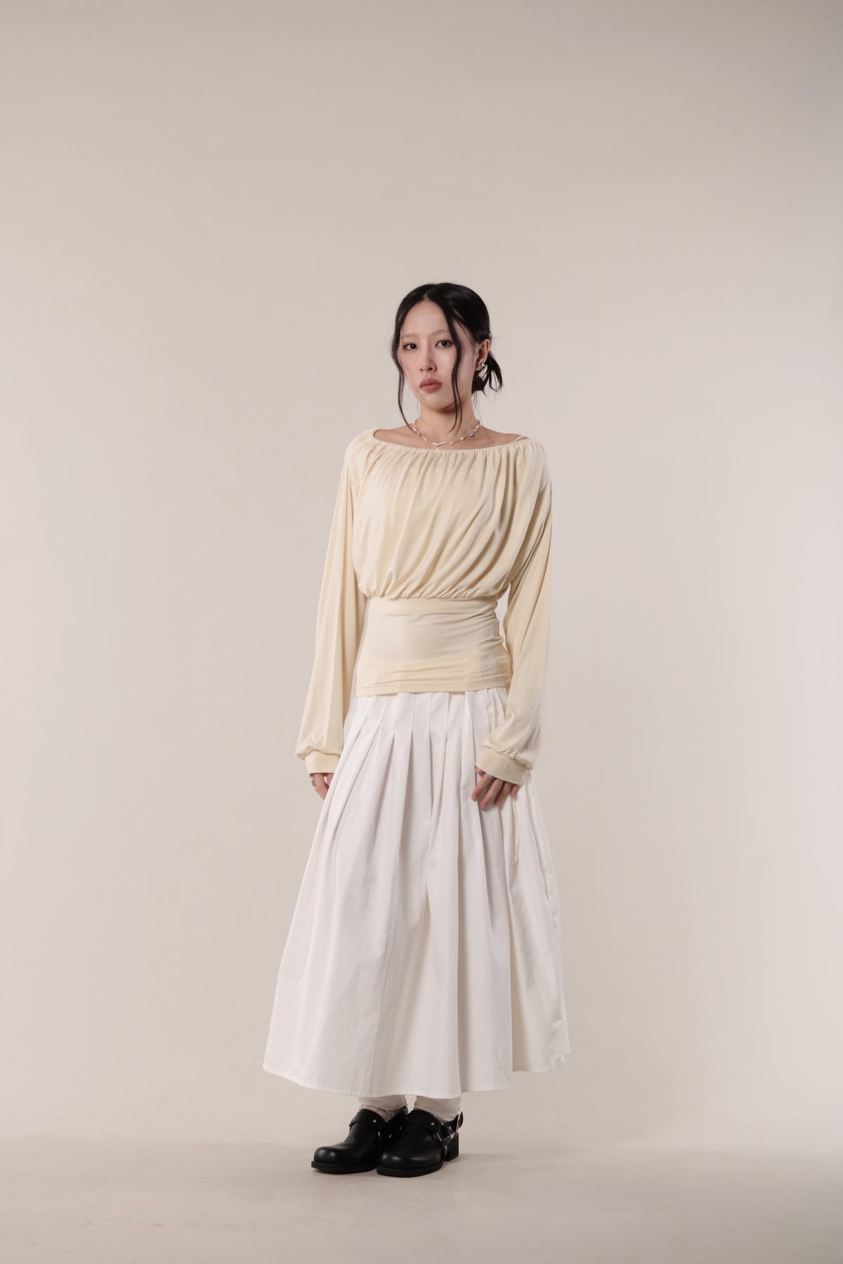 Luna Gathered Top (Yellow)